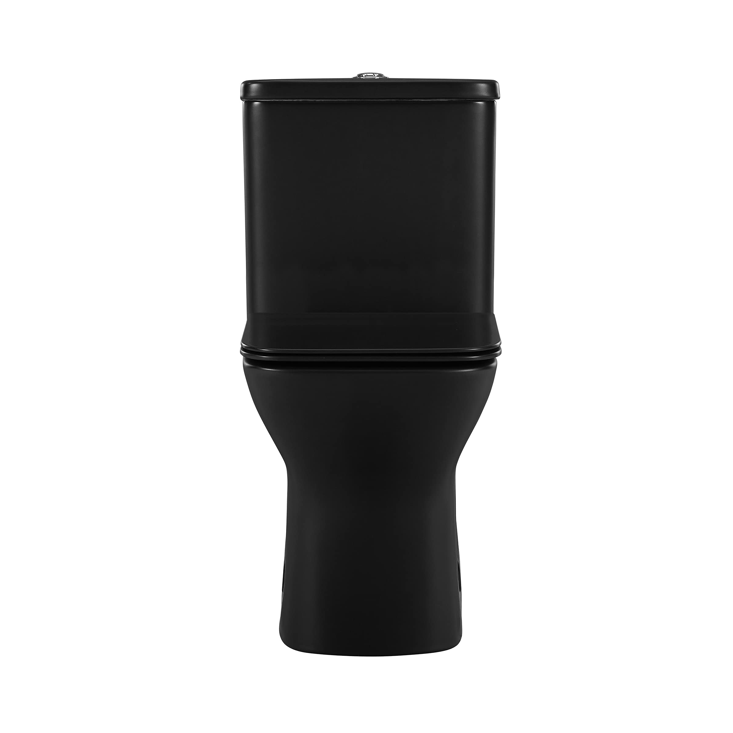 Swiss Madison SM-1T256 Carre Modern One-Piece Toilet - Square Dual Flush 1.1/1.6 GPF Water Efficient - Matte Black Bathroom Toilet for Contemporary Homes & Luxury Apartments