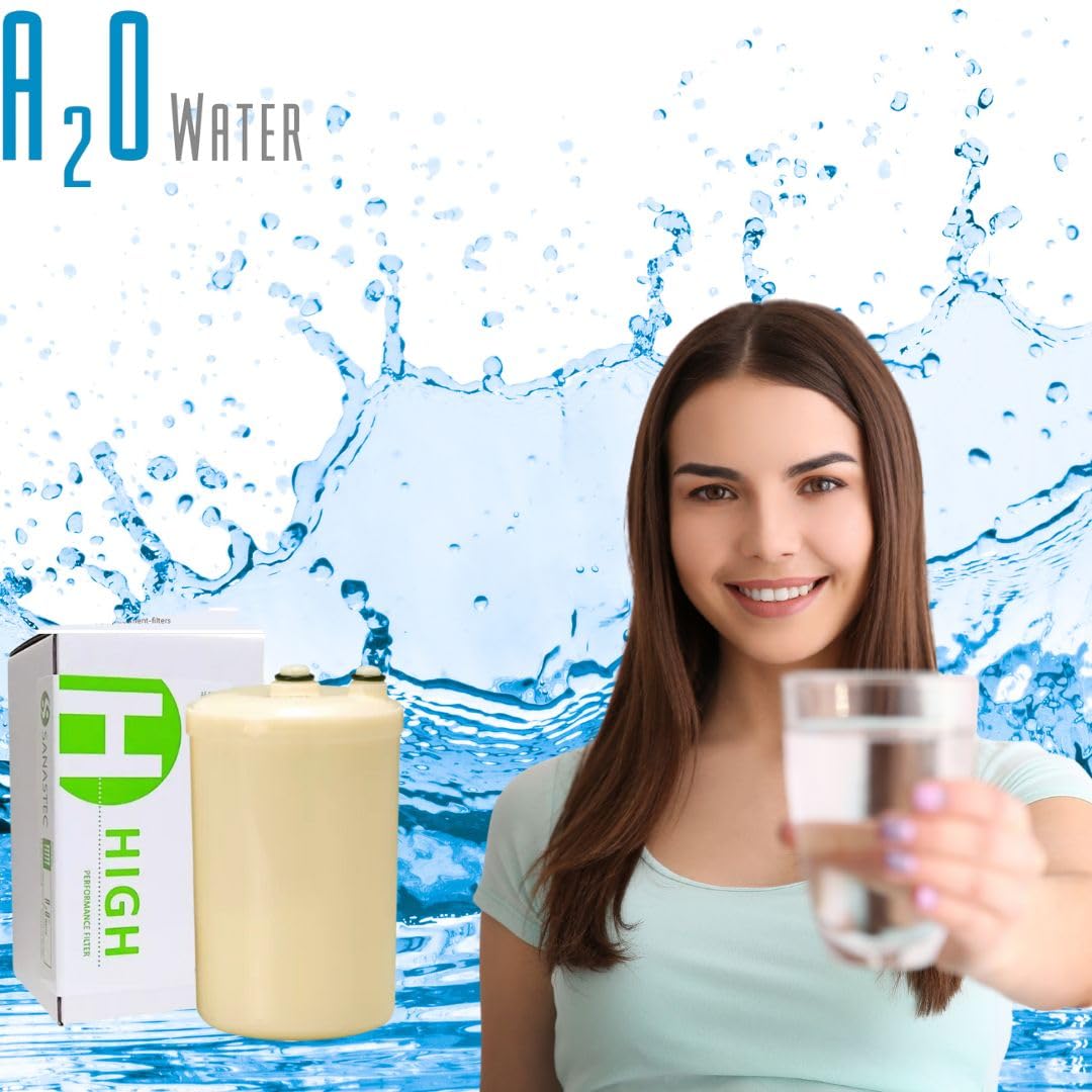 A2O Water - USA Made High Performance Water Filter Cartridge - Original HG Model - Compatible with Refrigerators, Under Sink & Whole House Water Filtration Systems