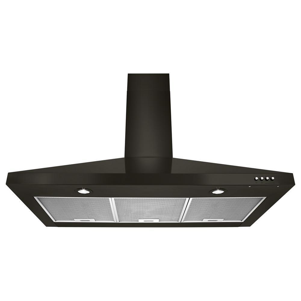 Amana WVW53UC0HV 30 Inch Contemporary Black Stainless Steel Wall Mount Range Hood - Powerful Kitchen Ventilation for Smoke & Odor Removal