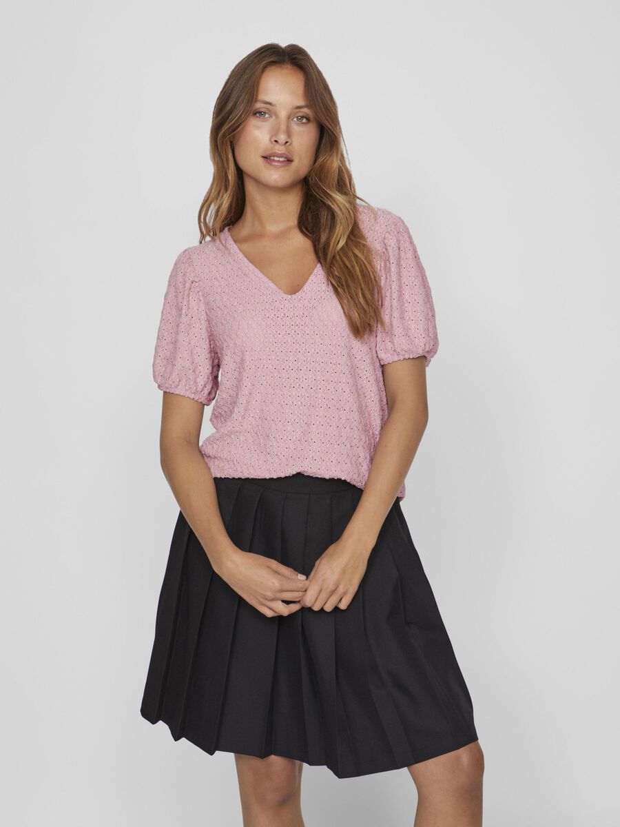 Greta V Neck Top for Women - Elegant Polignac Blouse - Perfect for Office, Party & Casual Wear