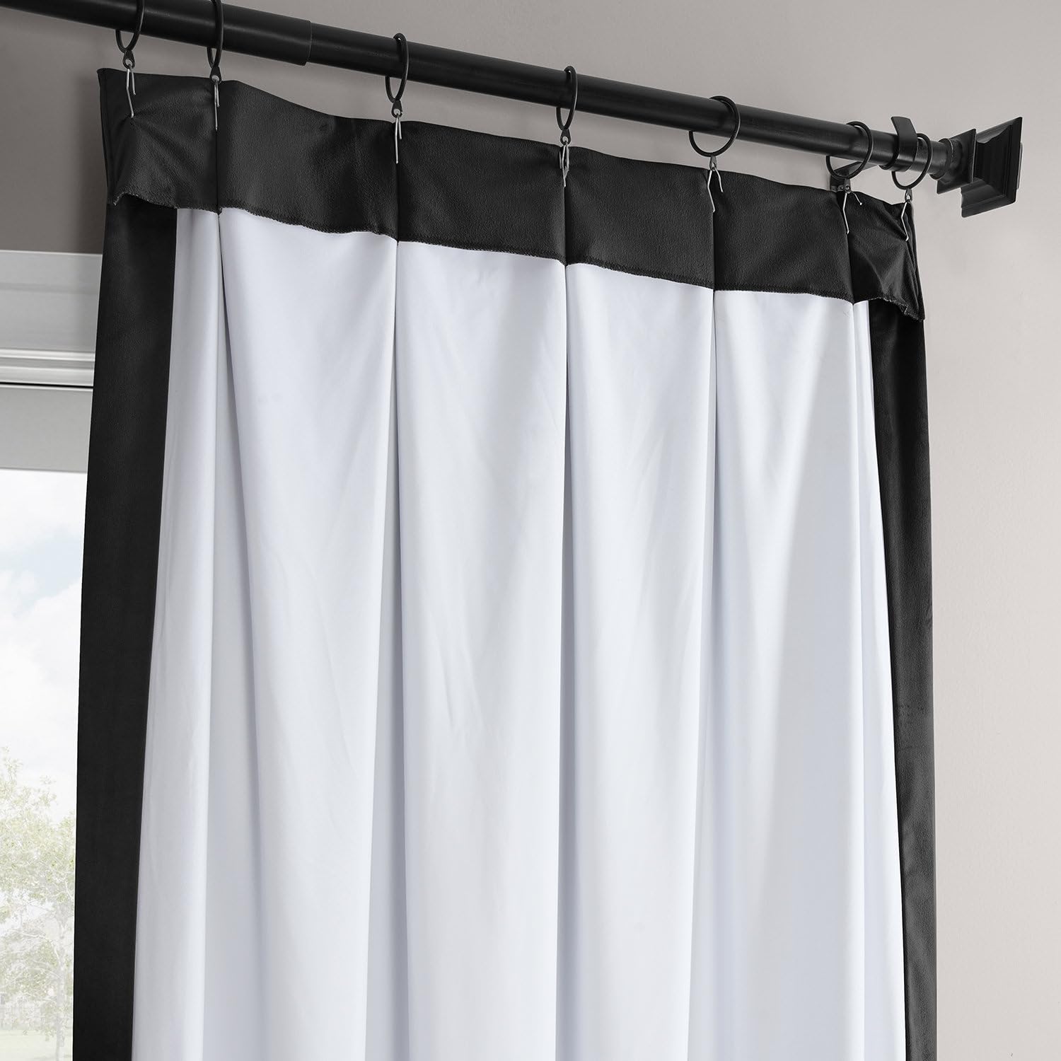 Premium Blackout Curtains for Bedroom & Living Room - 84 Inch Length Velvet Thermal Insulated Drapes with Signature Pleat Design (25W x 84L, Warm Black) - Perfect for Light Blocking, Privacy & Temperature Control