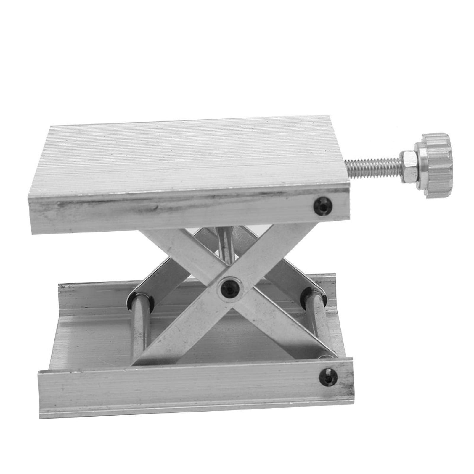 90×90mm Adjustable Lab Scissors Jack Lift Platform - Universal Lift Table for Lab Equipment & Workbench - Perfect for Microscopes, Electronics Repair & Precision Work