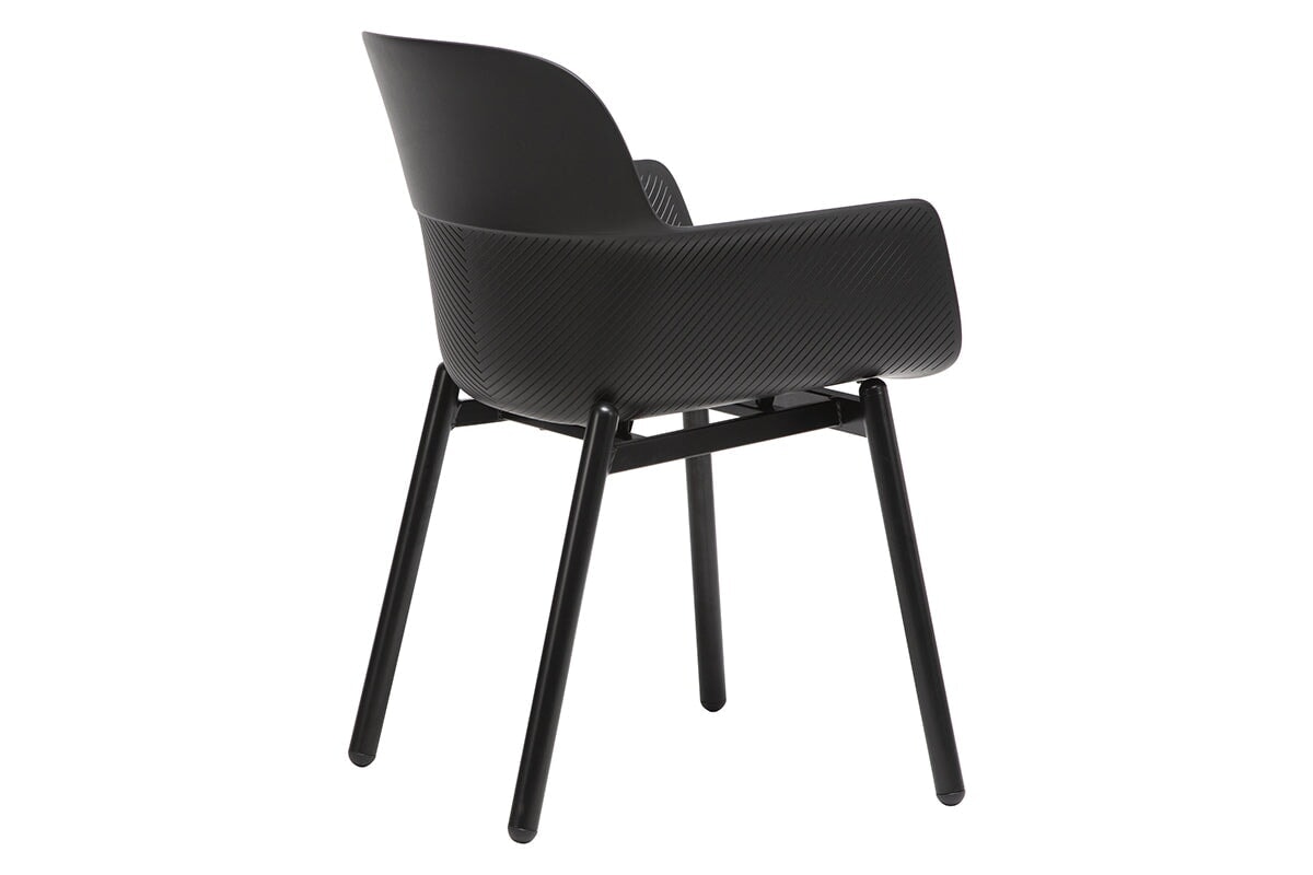 Tommy Tub Plastic Chair - 4 Leg Durable Outdoor Patio Furniture for Garden, Poolside & Backyard Relaxation