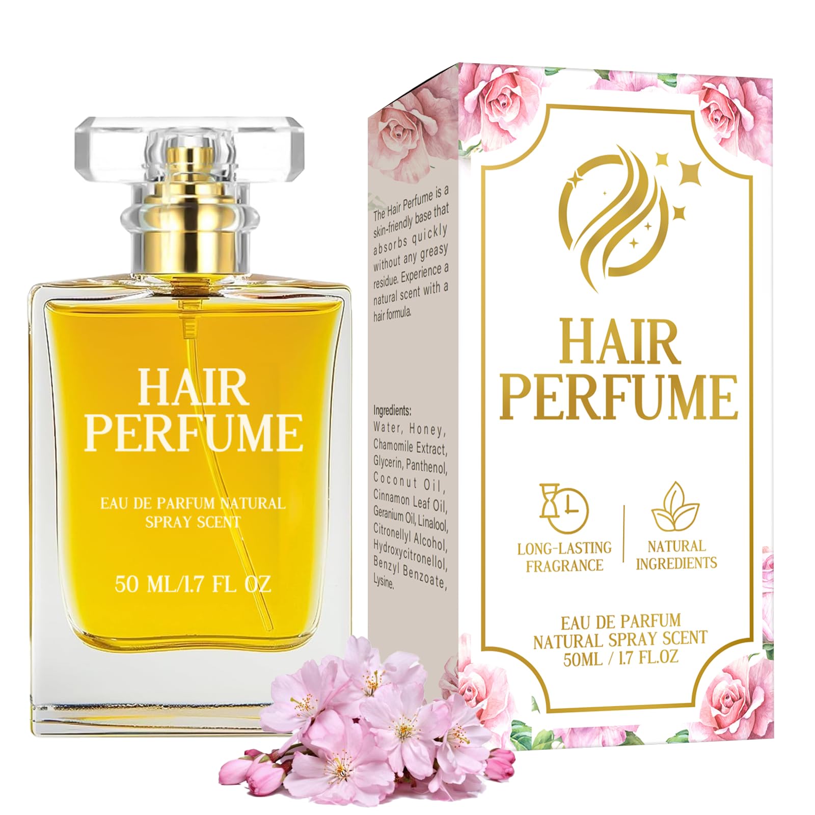 Premium Hair Perfume & Essential Oil Mist for Women - Long-Lasting Pheromone Fragrance for Dry, Damaged Hair with Anti-Frizz & Nourishing Benefits | Perfect for Daily Styling, Special Occasions & Hair Care Routine