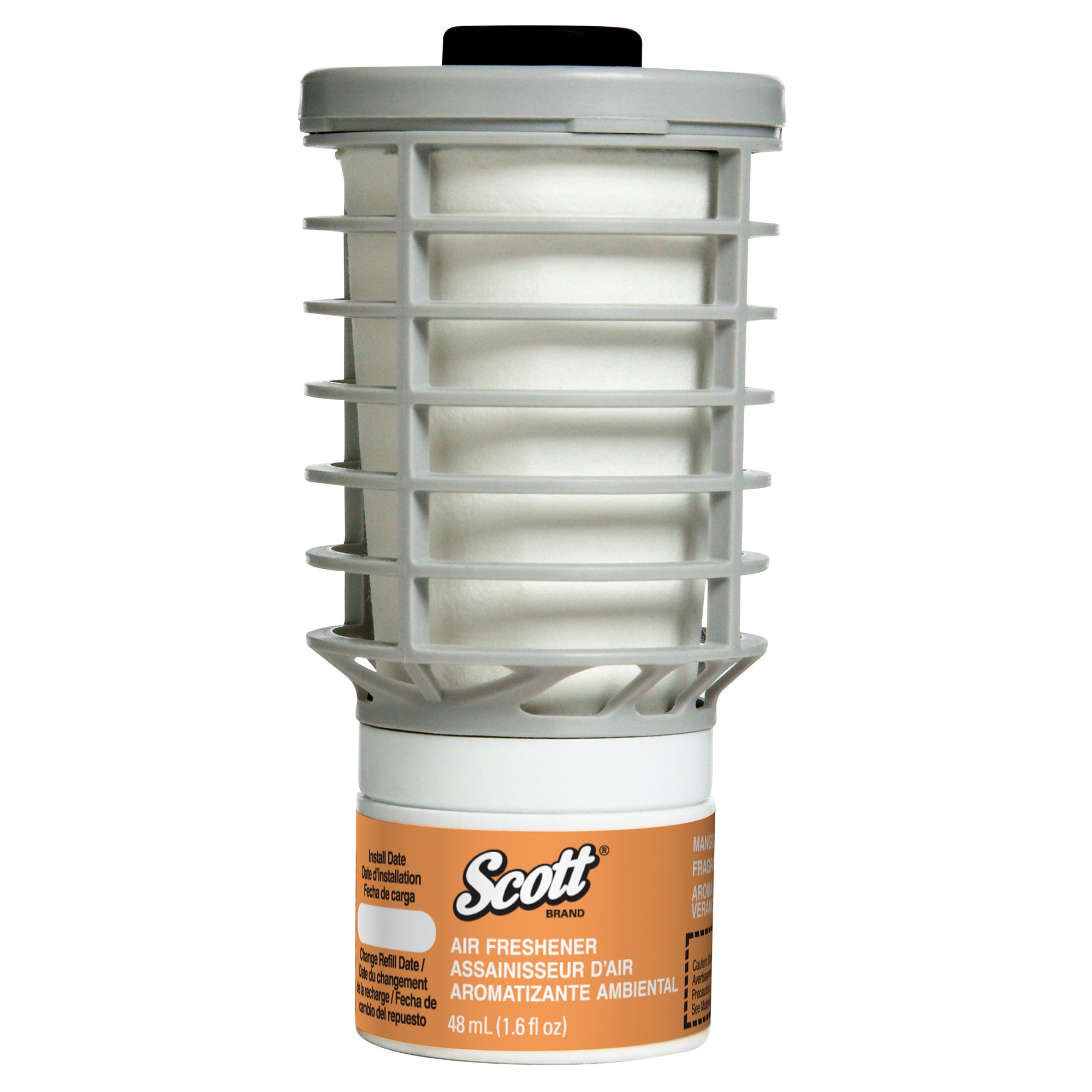 Scott Essential Air Freshener Refill (12373) - Mango Scent, 6-Pack Continuous Release Refills for Automatic Air Fresheners | Home, Office, Car & Bathroom Odor Eliminator