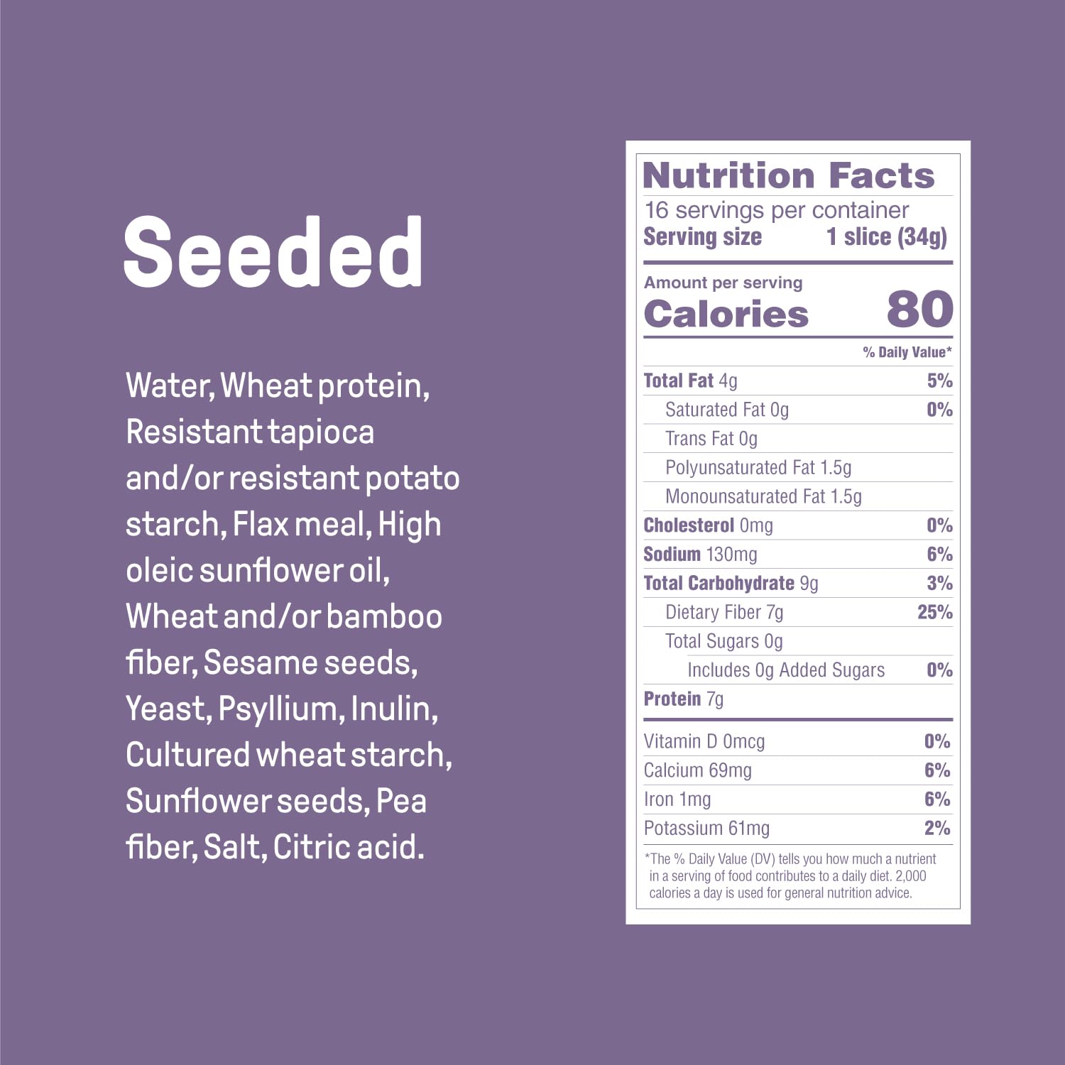 Carbonaut Low Carb Seeded Bread - Keto Certified, Non-GMO, Vegan Friendly (4-Pack) | Perfect for Sandwiches, Toast & Healthy Snacks