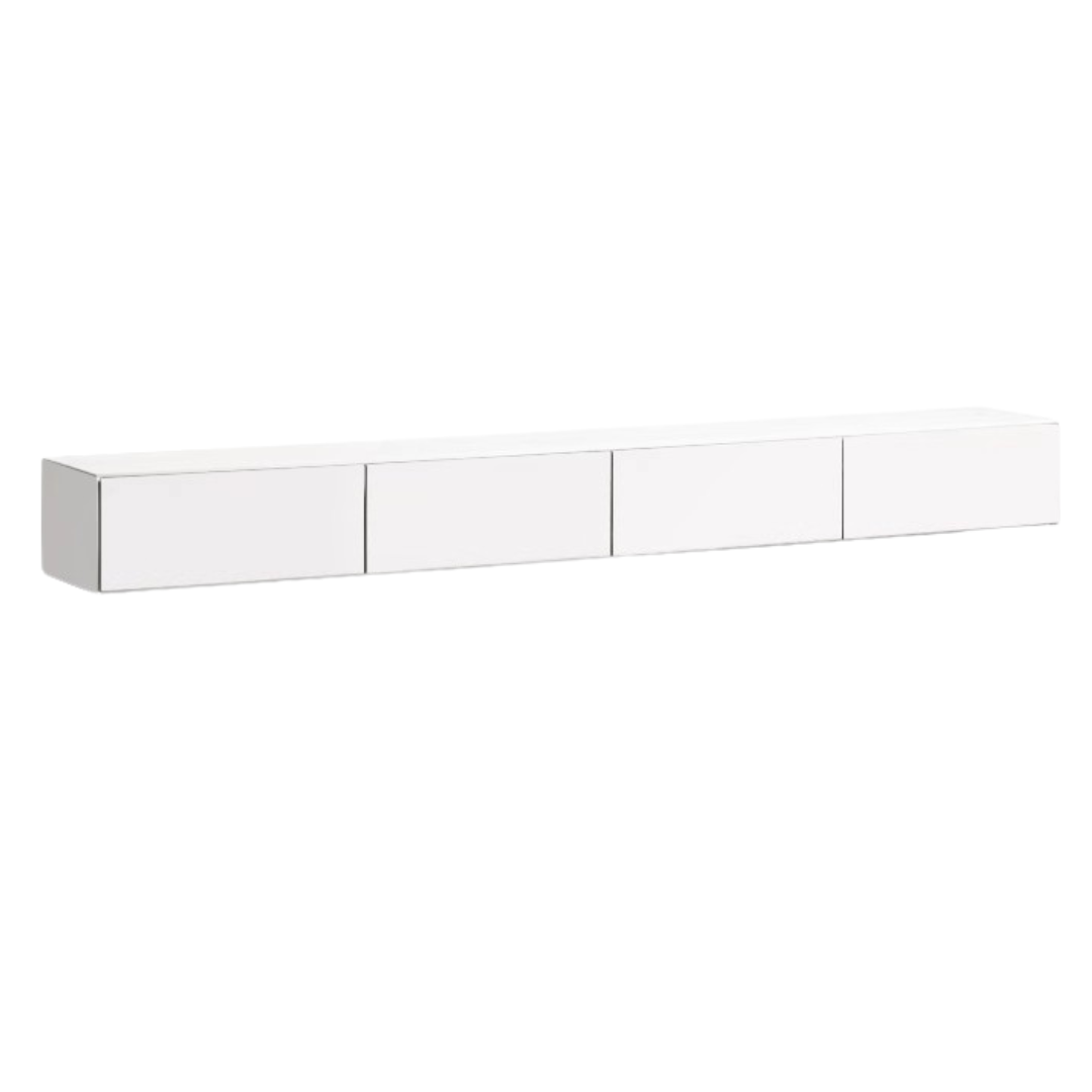 Oak Solid Wood TV Stand with Hanging LED Lights - Modern Entertainment Center for Living Room & Home Theater