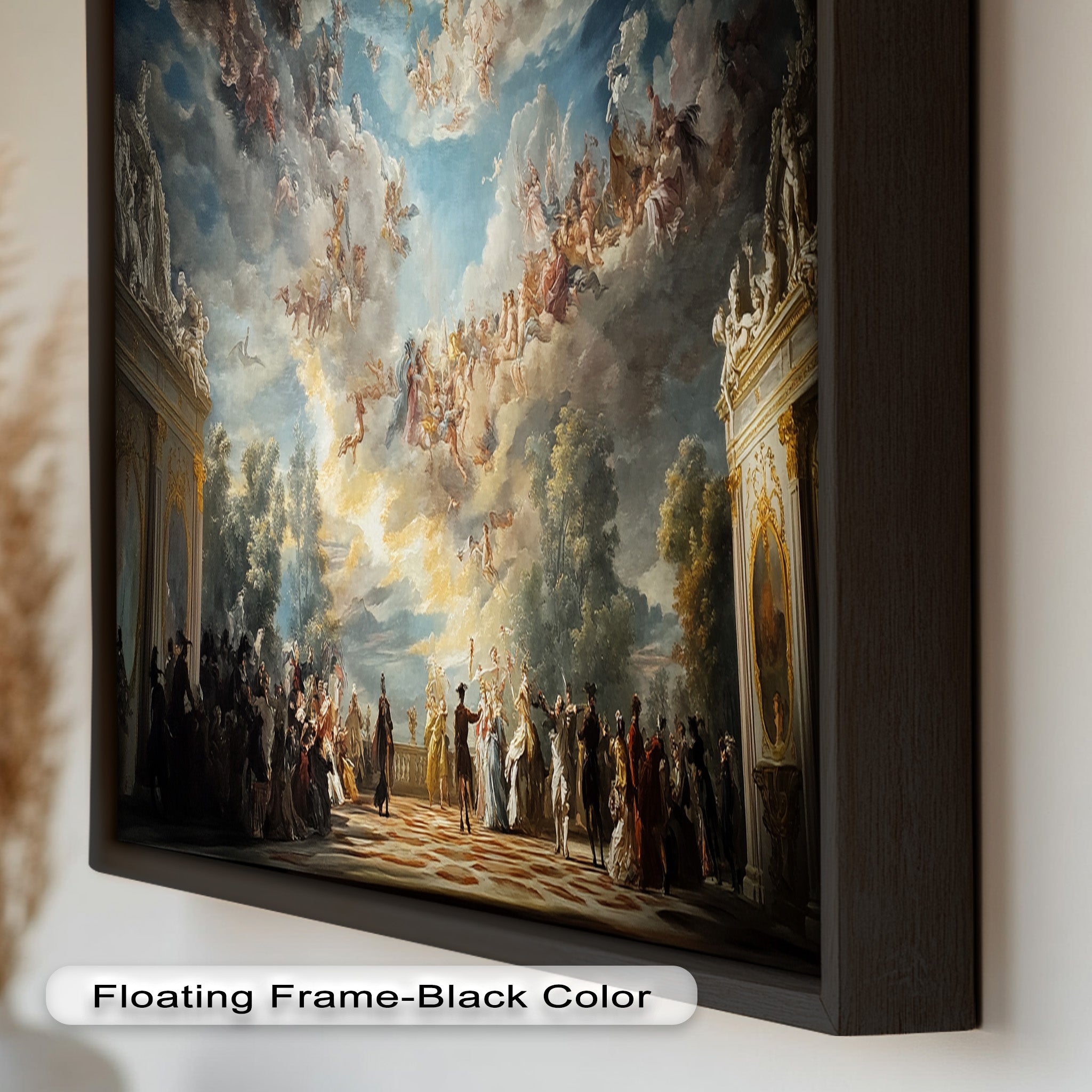 Baroque Heaven - Grand Ballroom Oil Painting | Classic Artwork for Home Decor, Office & Gallery | Perfect for Living Room, Dining Area & Wall Display