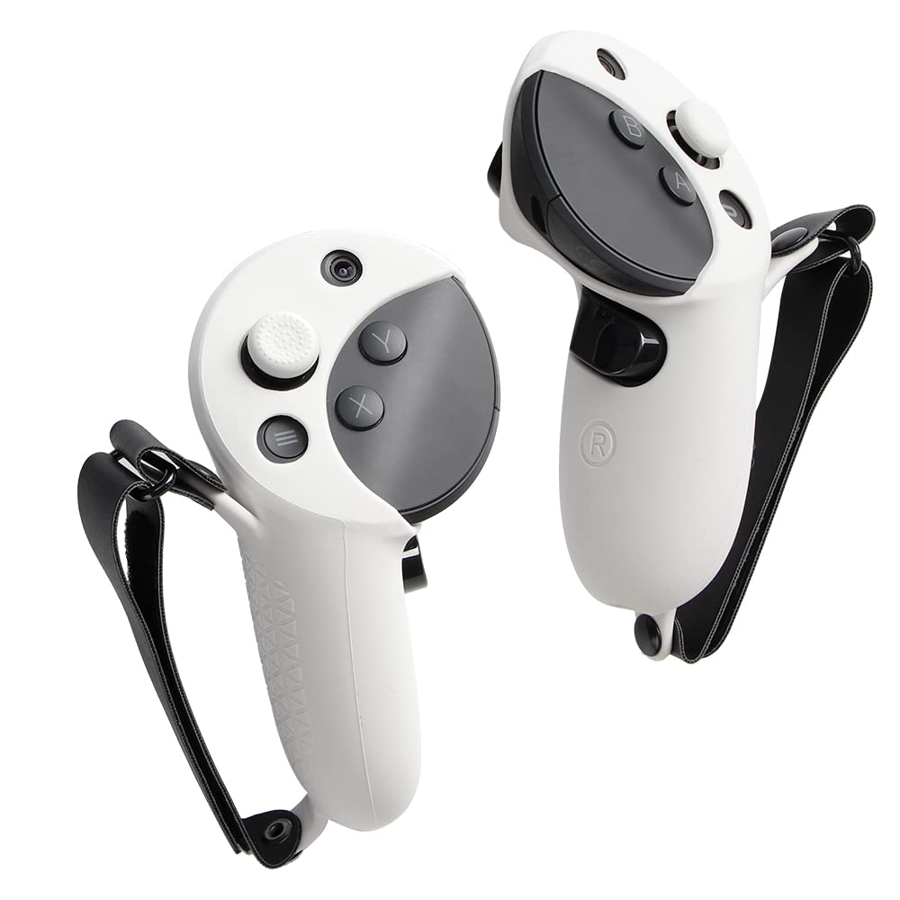 Meta Quest Pro Silicone Grip Cover - White for Gaming Comfort