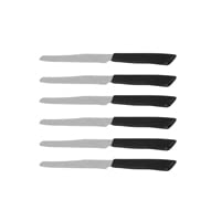 Premium Italian Knives 6-Piece Set - High-Quality Stainless Steel Kitchen Knives for Cooking, Slicing & Dicing - Perfect for Home Chefs & Professional Kitchens (Black)