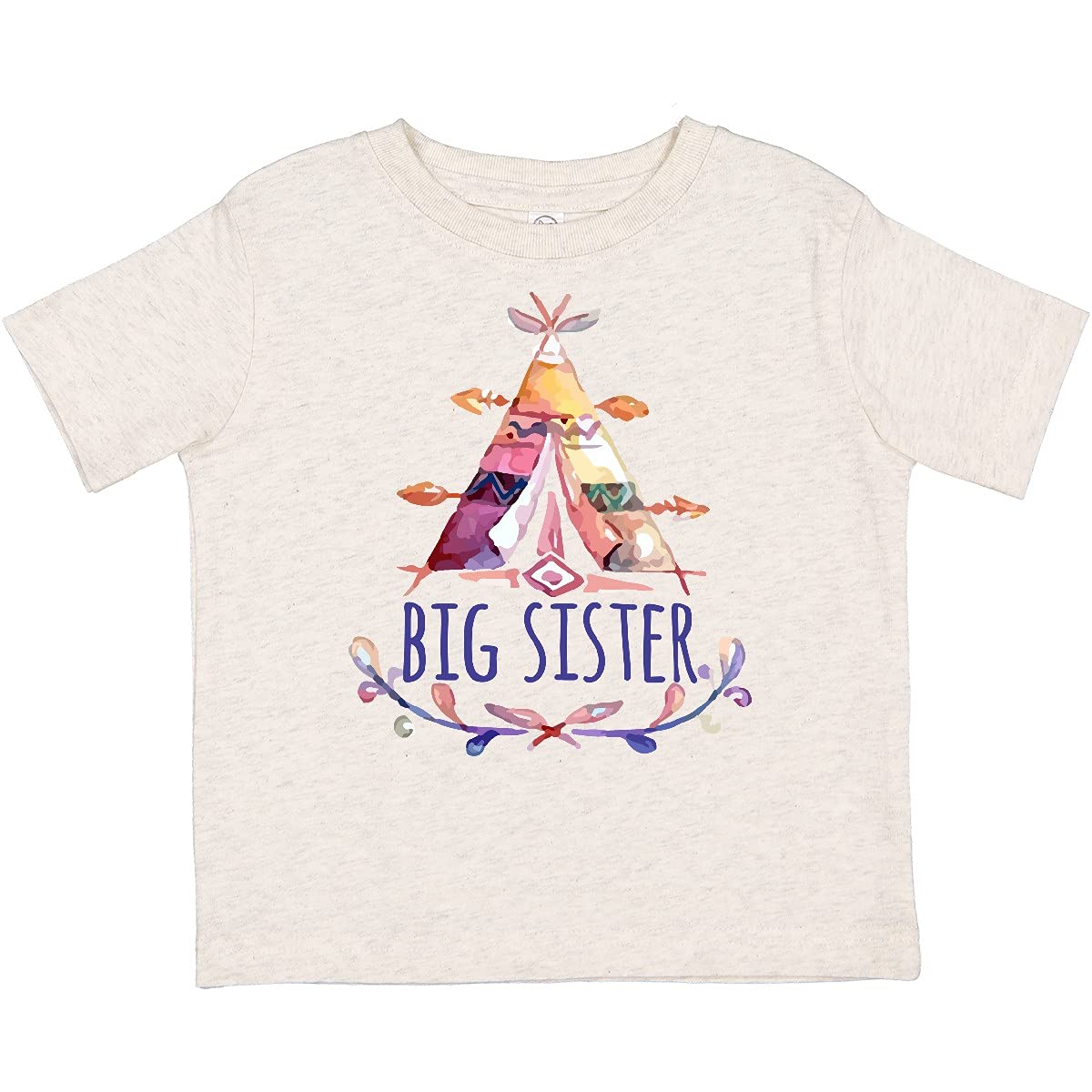 Inktastic Big Sister Toddler T-Shirt - Cute Sibling Matching Outfits for Toddler Girls | Perfect for Family Photos, Sibling Bonding & Special Occasions
