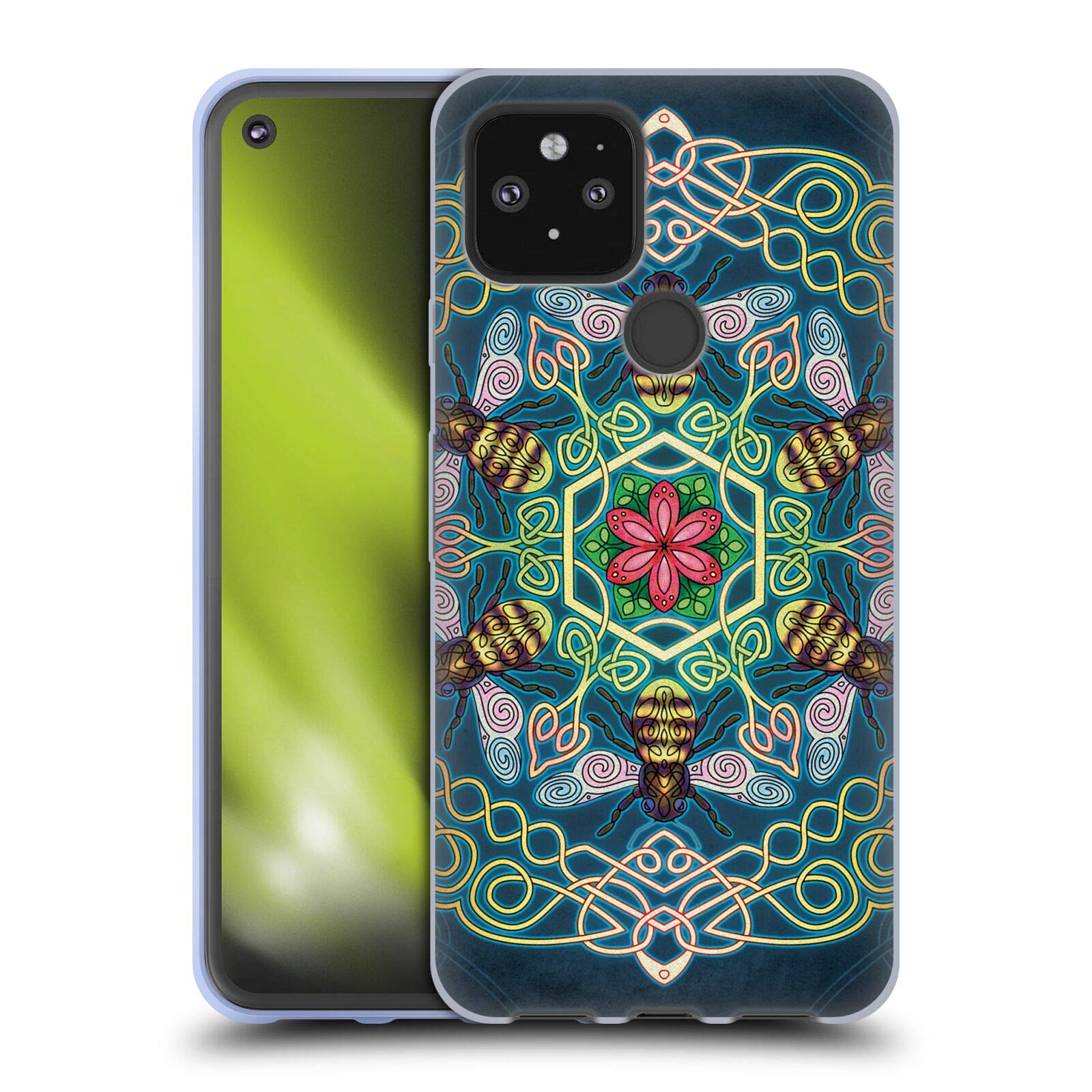 Brigid Ashwood Bees Celtic Case for Google Pixel 5 5G - Soft Gel Cover for Daily Protection