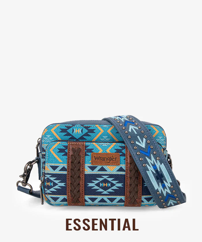 Wrangler Aztec Printed Crossbody Purse - Stylish Boho Shoulder Bag for Women | Perfect for Travel, Shopping & Everyday Use