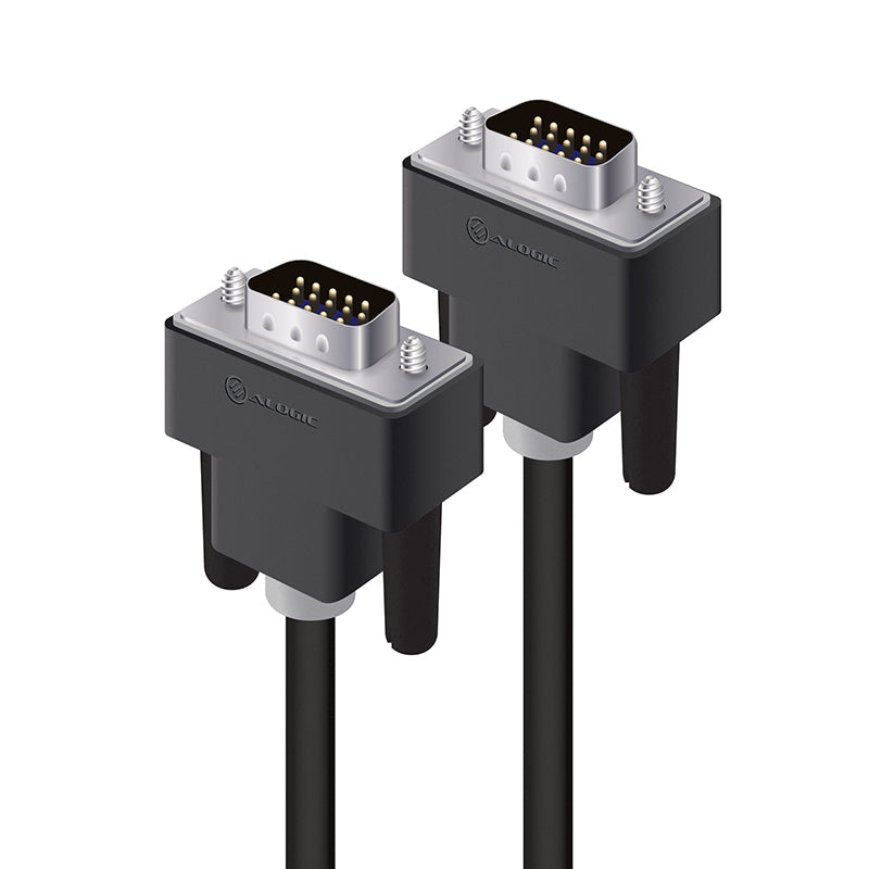 High-Speed VGA/SVGA Male to Male Video Cable - 1m (3.3ft) for PC, Monitor, Projector & Home Theater Setup | HD Signal Transmission