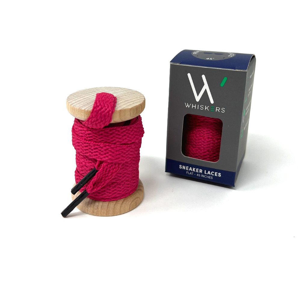 Fuchsia All Pro® Athletic Shoelaces - No Tie, Non-Slip Performance Laces for Running, Basketball & Workout Shoes - Perfect for Sports, Gym & Everyday Wear