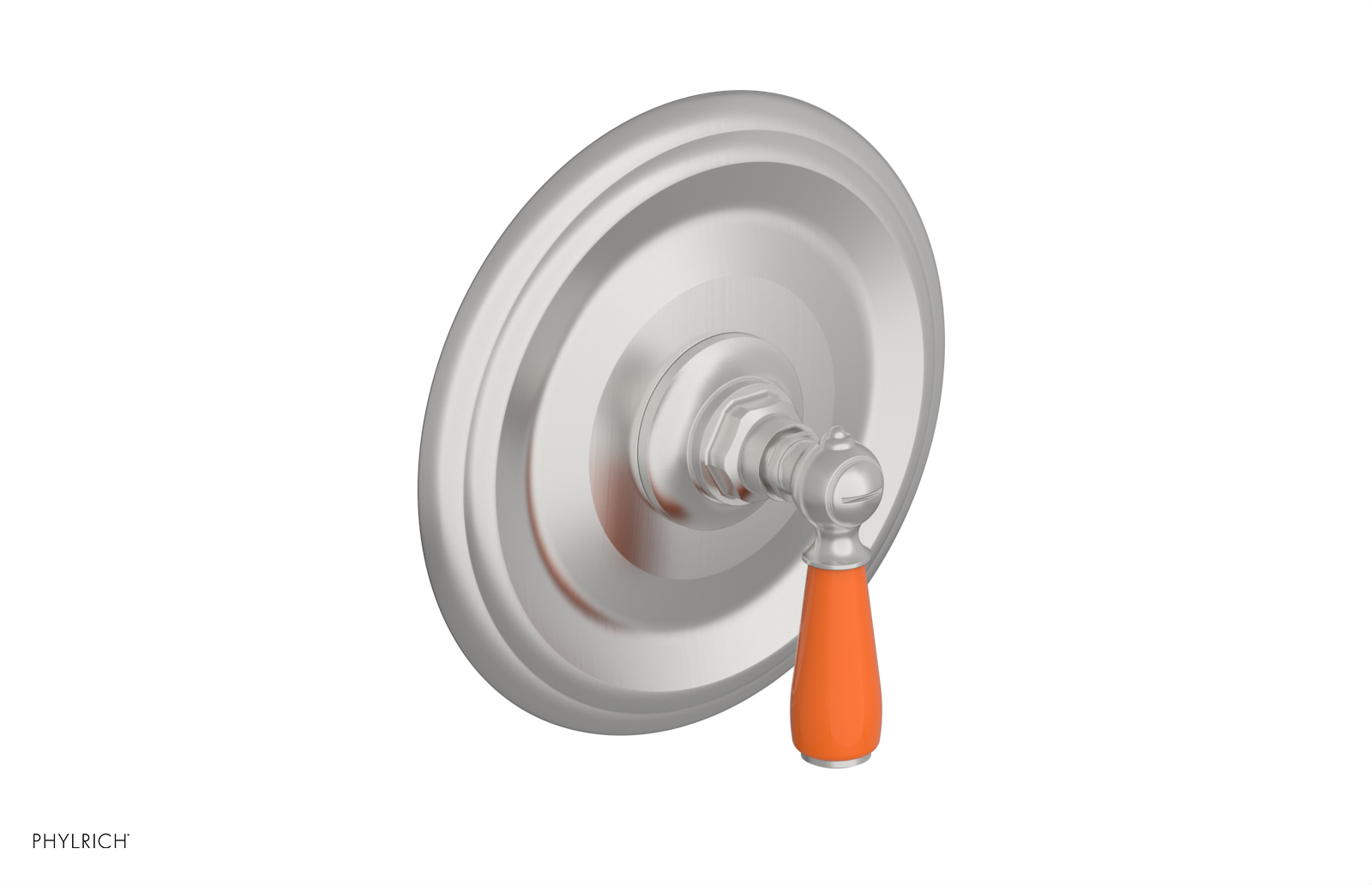 Jamestown Pressure Balance Shower Plate & Handle Trim with Orange Accents - 4