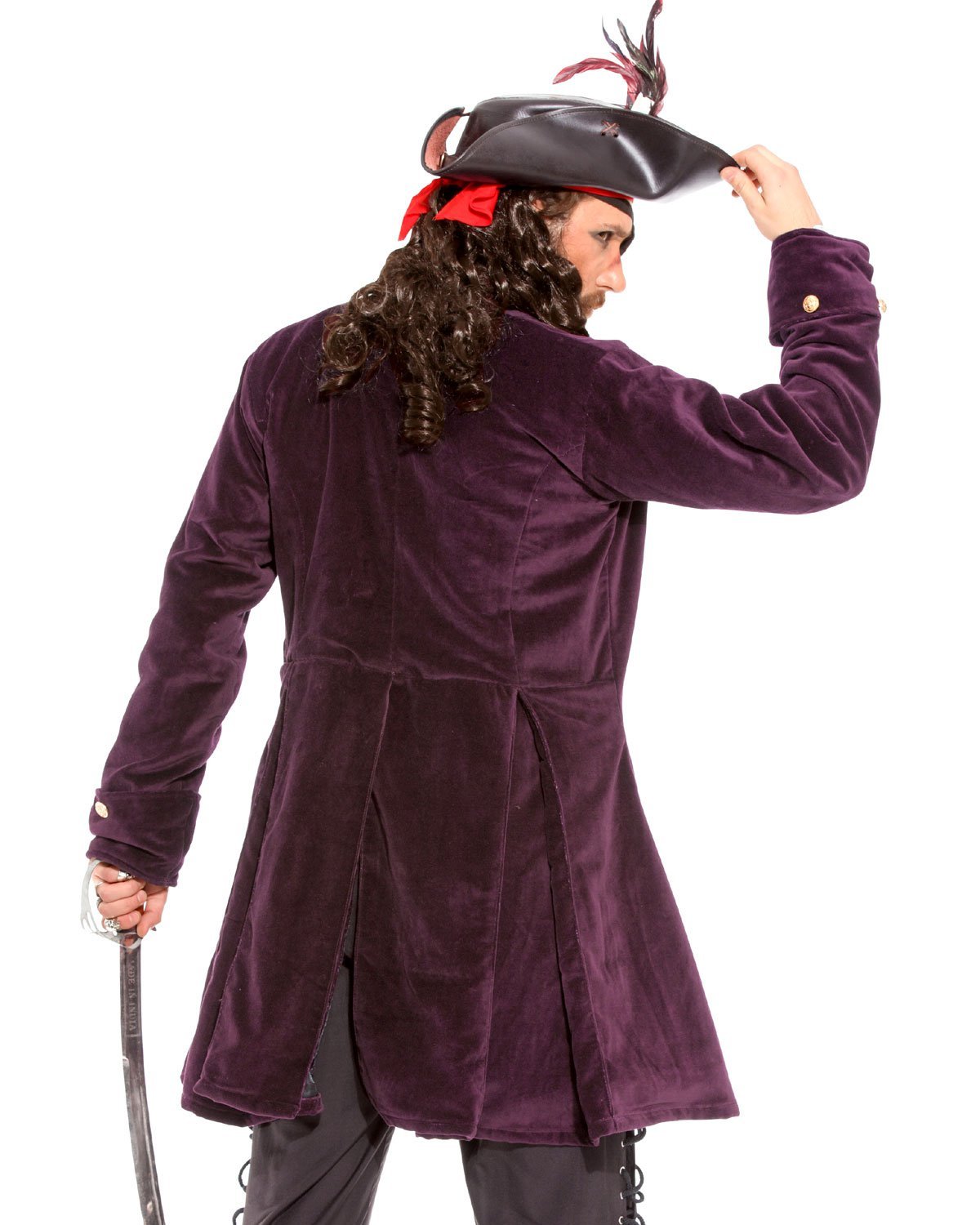 Authentic Medieval Renaissance Pirate Captain Coat - 100% Cotton Vintage Costume for Cosplay, Halloween & Historical Reenactment