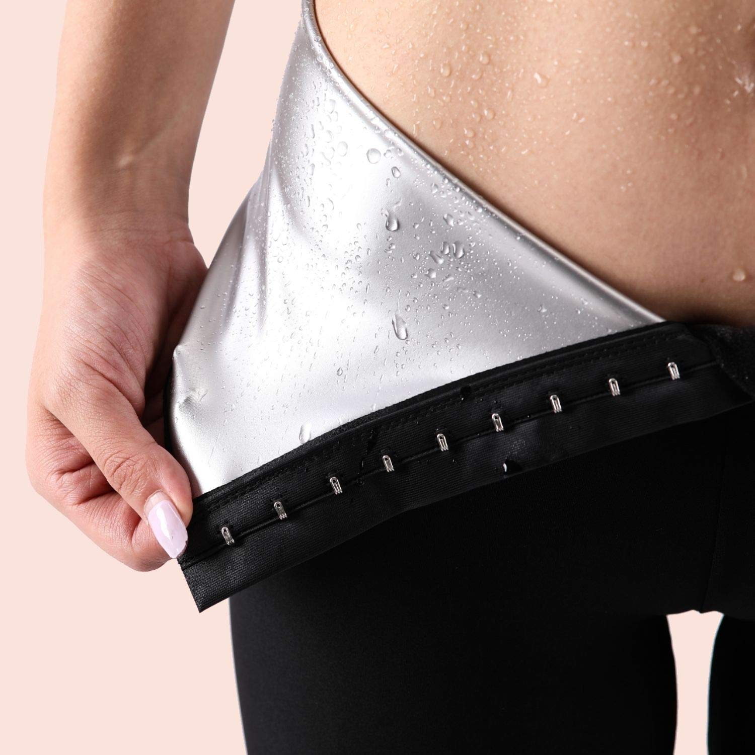 Nano Hertz Sauna Sweat Shorts for Women - Waist Trainer Shapewear with Thigh Compression for Weight Loss, Workout & Fitness | Perfect for Gym, Yoga & Home Exercise