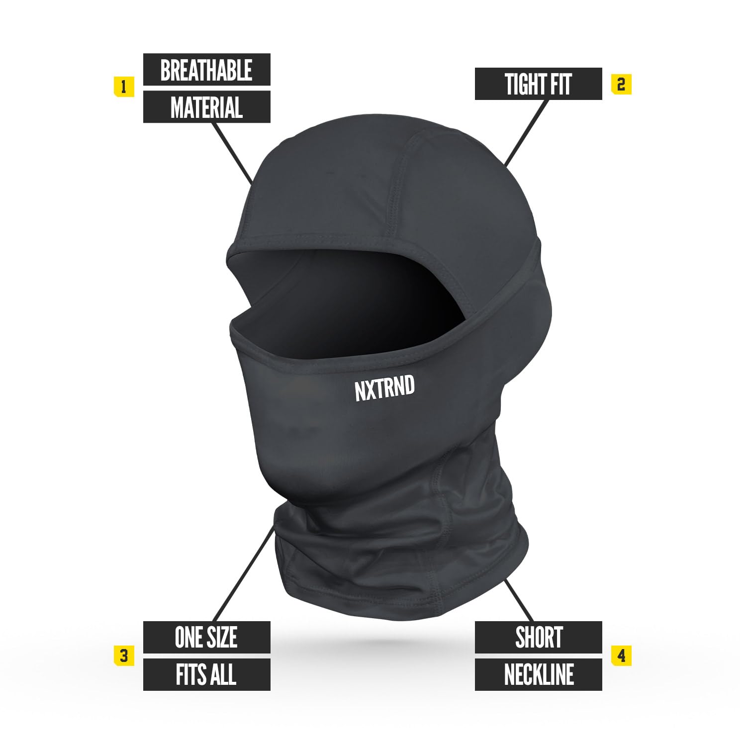 Nxtrnd Football Ski Mask - Breathable Cooling Sports Balaclava for Winter & Outdoor Activities - Shiesty Mask for Football, Skiing, Running & Workout