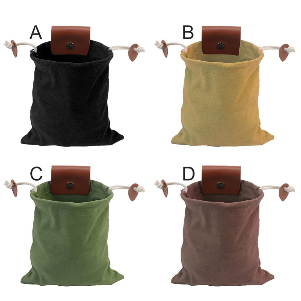 **Premium Waxed Canvas Foraging Bag - Waterproof Leather Pouch for Hunting, Bushcraft & Dog Training - Durable Waist Fanny Pack & Hanging Tool Bag for Outdoor Adventures**    *(Perfect for Hiking, Camping, Survival Gear & Everyday Carry - Ideal for Collecting Herbs, Tools & Essentials in the Wild!)*