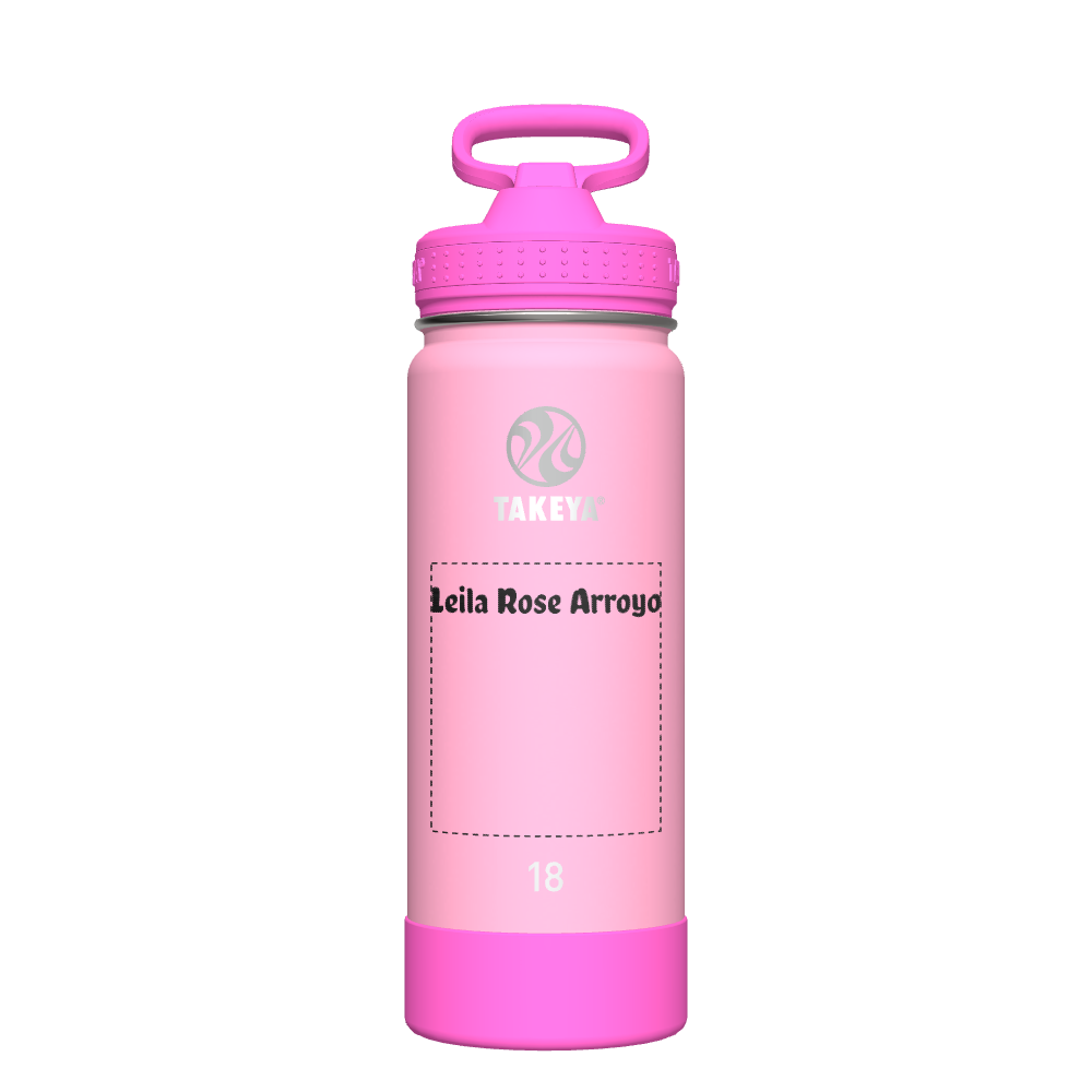 Glow in The Dark Water Bottle with Straw Lid for Kids - Customizable Name - Perfect for School, Sports & Outdoor Activities