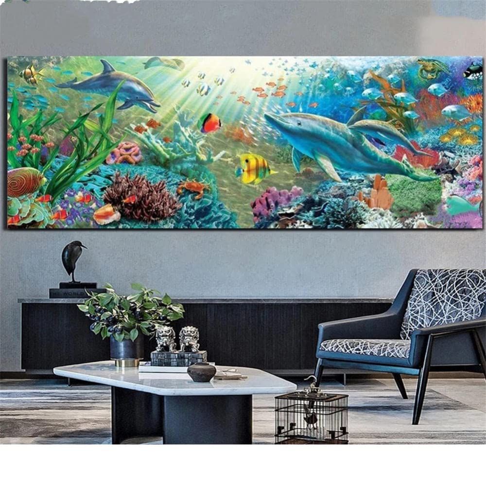 5D Diamond Painting Kit for Adults - Marine Creature Square Full Drill DIY Art, 90x180cm (36x72inch), Relaxing Craft for Beginners, Perfect Home Wall Decor Gift - Ideal for Stress Relief & Creative Hobbies