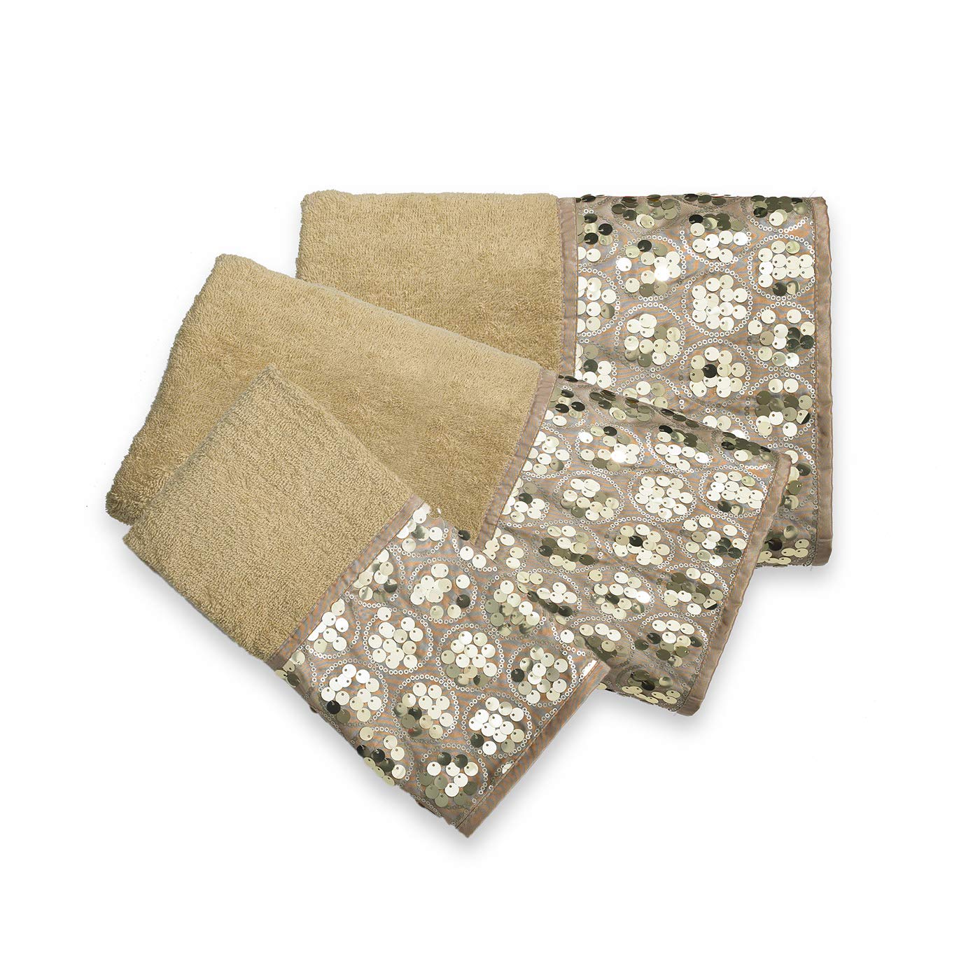 Luxury 13-Piece Bathroom Accessories Set - Includes Shower Curtain, Towel Sets, and Bath Mat in Gold | Elegant Home Decor for Master Bathroom & Guest Bath