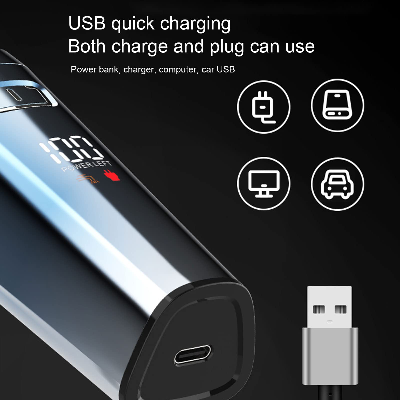 Best Electric Shaver for Men - Wet & Dry Cordless Rechargeable Razor with 3D Floating Head, 600mAh Battery, USB Charging & Waterproof Design - Perfect for Travel, Gym & Daily Beard Trimming