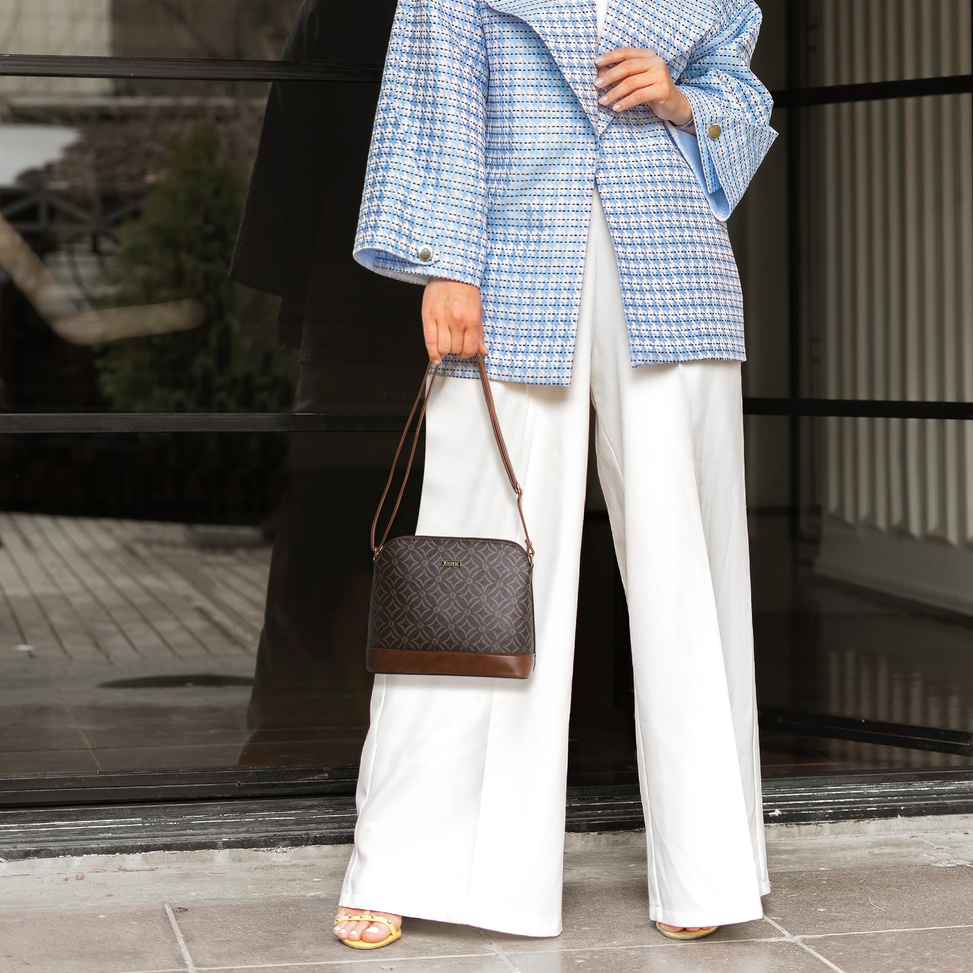 Exotic Ethnic Pattern Shoulder Bag for Women & Girls - Stylish Crossbody Sling Purse for Travel, Shopping & Everyday Use