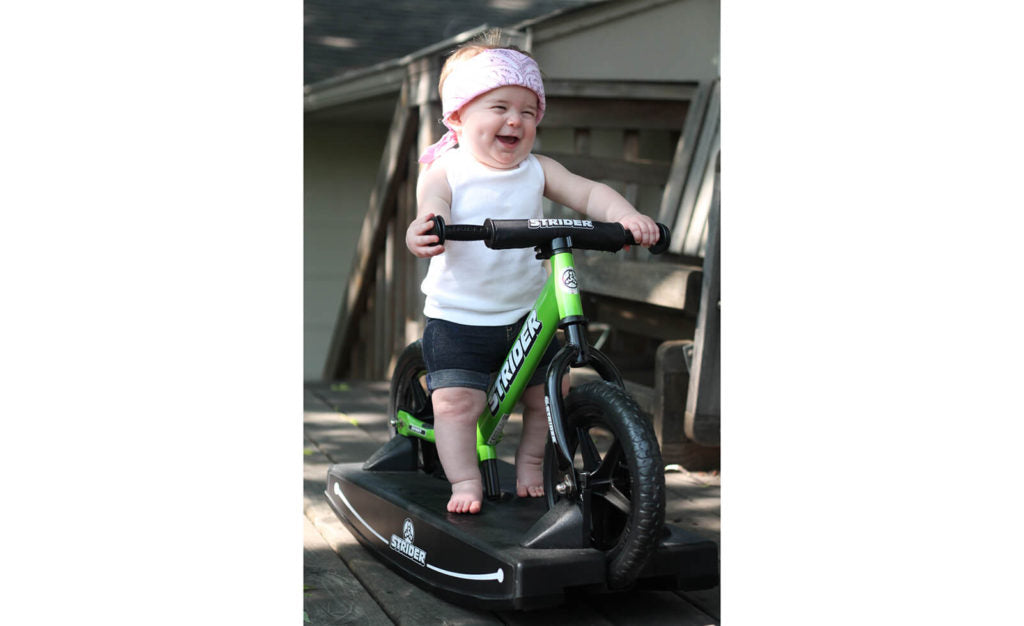 Strider 12 Sport 2-in-1 Balance Bike for Kids - Convertible Rocking Base & Sport Bike - Perfect for Toddler Learning to Ride Indoors & Outdoors