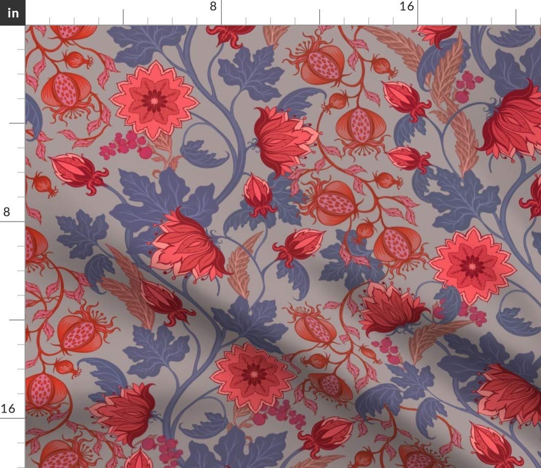 Autumn Chintz Floral Printed Cotton Fabric by The Yard - Premium Petal Signature Cotton for Sewing, Quilting, Apparel & DIY Crafts - Perfect for Fall Home Decor, Table Runners & Seasonal Projects