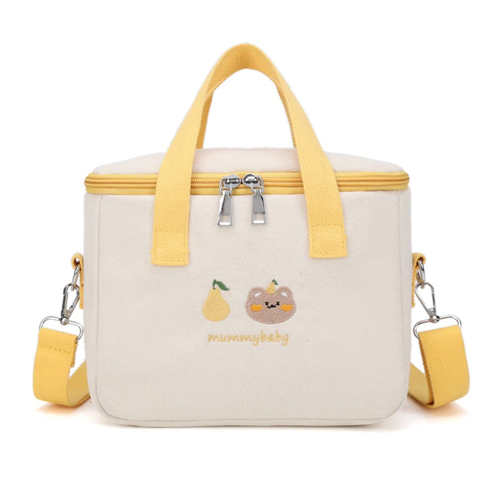 Stylish High Capacity Waterproof Lunch Box - Leakproof Insulated Lunch Bag for Work, School & Picnics | Cute Aesthetic Design for Women & Kids