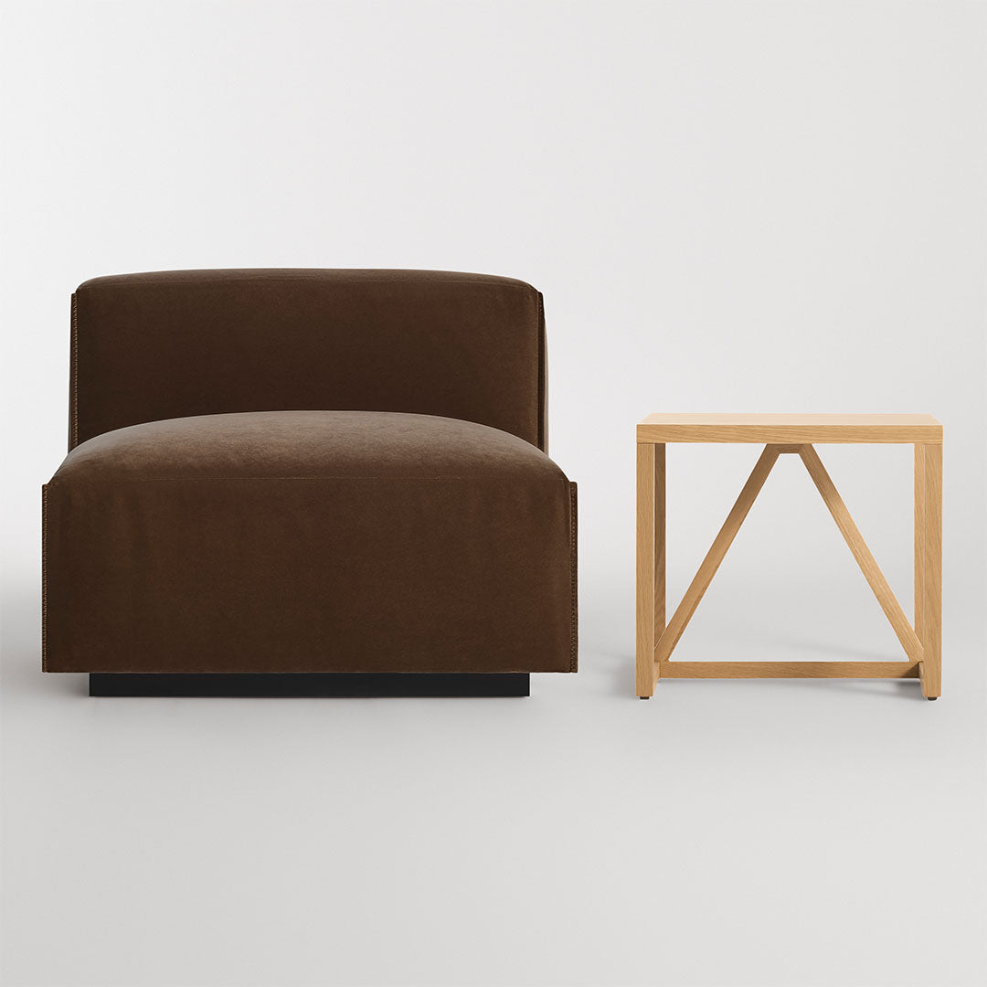 Cleon Armless Lounge Chair - Modern Comfortable Accent Chair for Living Room, Bedroom, or Office - Perfect for Relaxing, Reading & Lounging