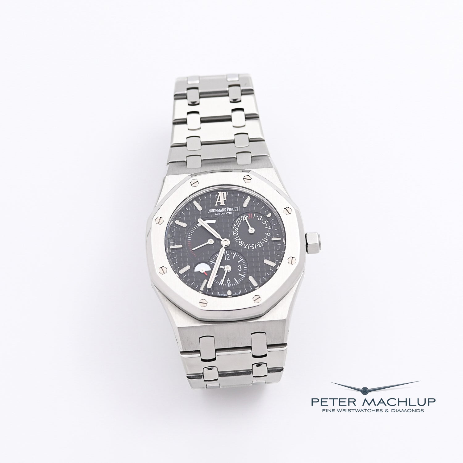 Audemars Piguet Royal Oak Offshore Automatic Dual Time Power Reserve Men's Luxury Watch - Perfect for Business Travel & Formal Occasions