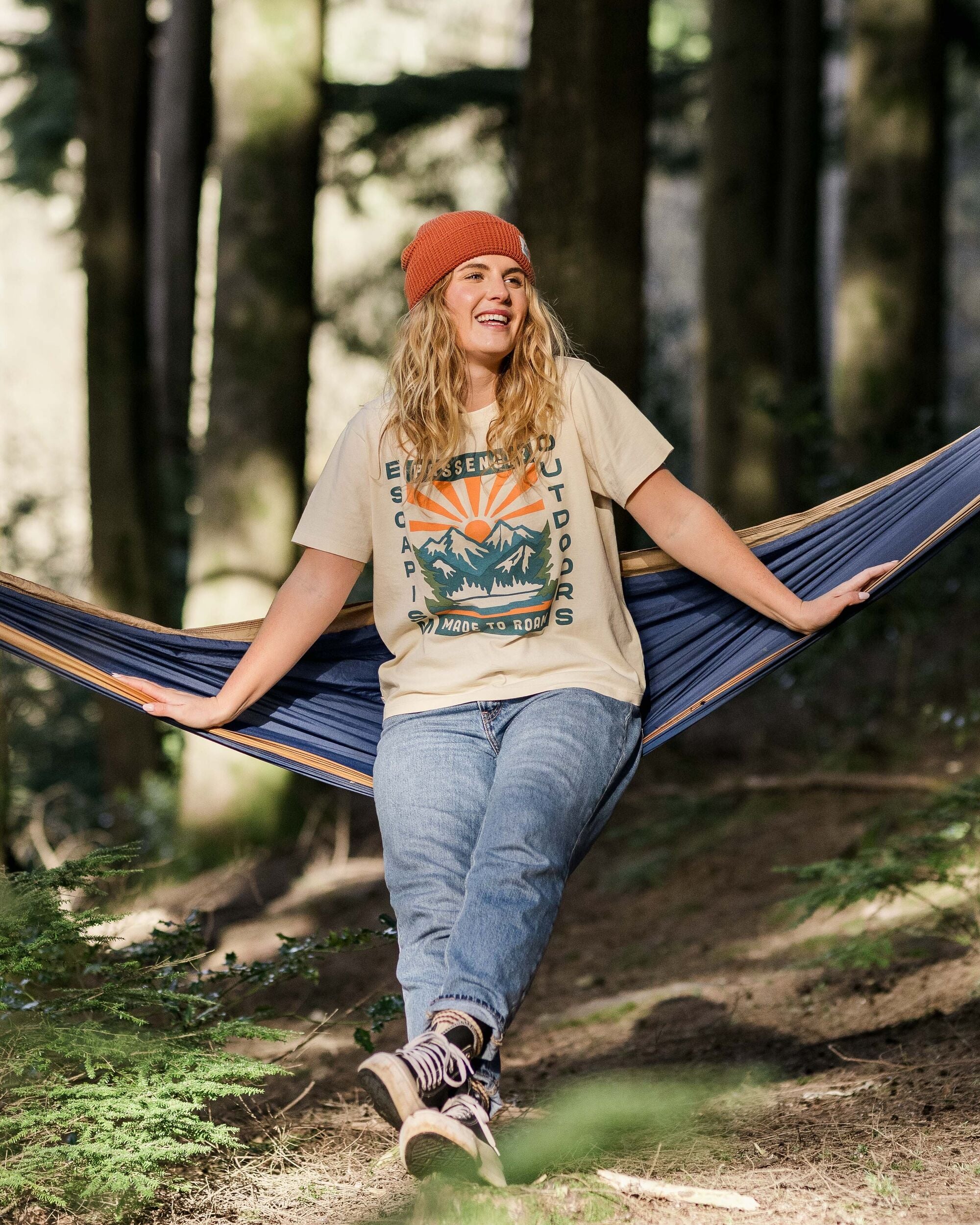 Eco-Friendly Solitude Recycled Cotton T-Shirt for Men & Women | Soft & Sustainable Birch Color | Perfect for Casual Wear, Outdoor Activities & Sustainable Fashion