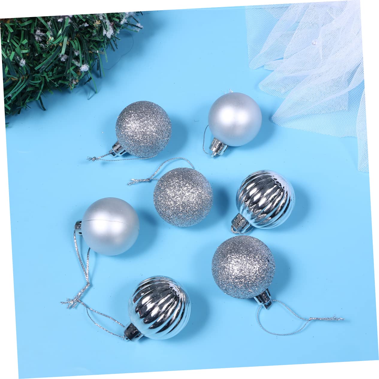 ABOOFAN 34 Pcs Christmas Tree Ornaments Set - Shatterproof Xmas Ball Decorations for Holiday Party, Home & Office Decor - Perfect for Christmas Tree Decorating, Gift Exchange & Festive Celebrations