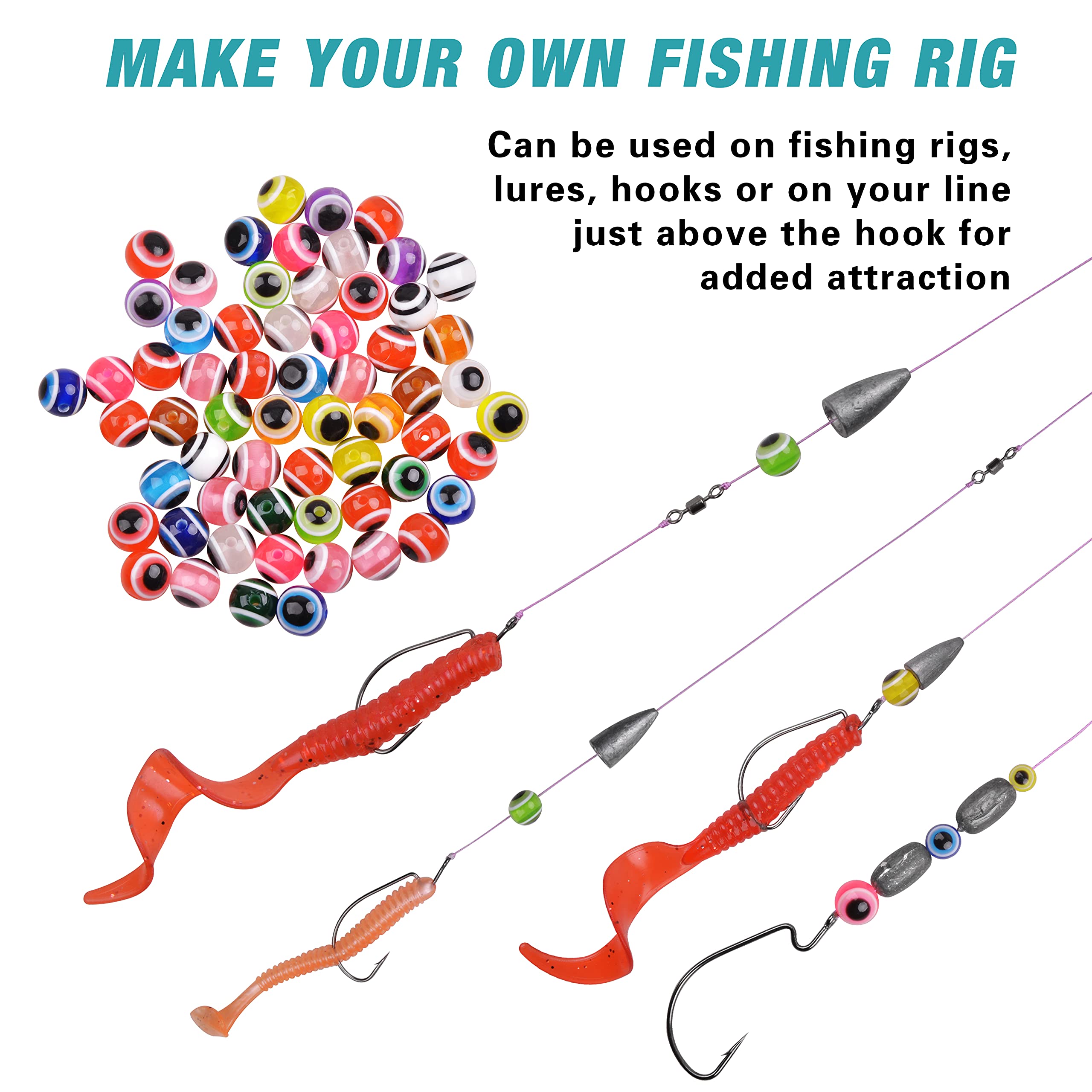 80/182pcs Texas Rig & Carolina Rig Bass Fishing Tackle Kit with Worm Sinkers, Weights, Barrel Swivels, Beads & Offset Hooks - Complete Bass Fishing Rig Set for Freshwater & Saltwater Fishing