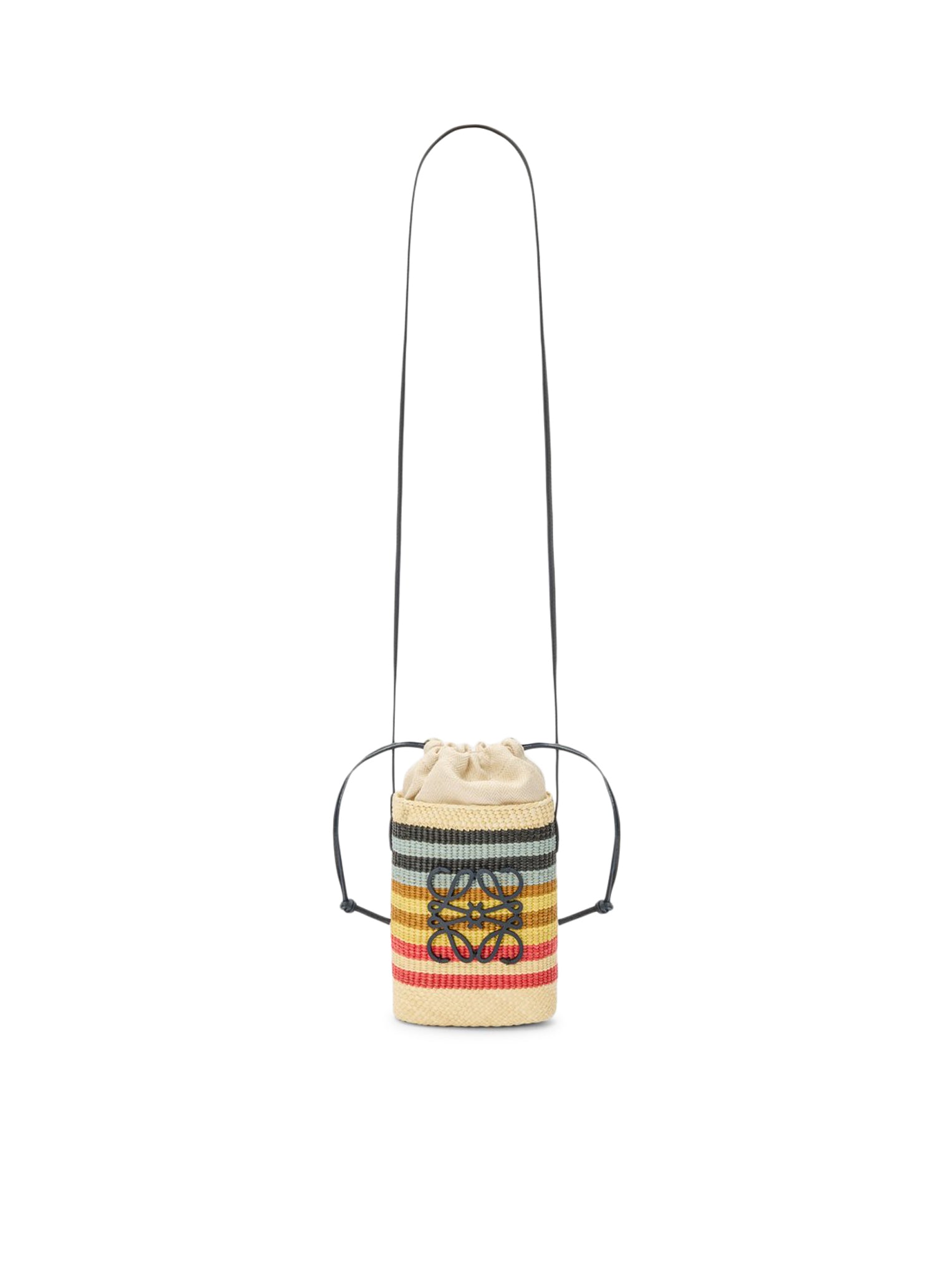 Loewe X Paula's Ibiza Bucket Bag in Nude Neutrals - Stylish Multicolor Crossbody Bag for Women | Perfect for Beach Vacations, Summer Outings & Casual Everyday Use