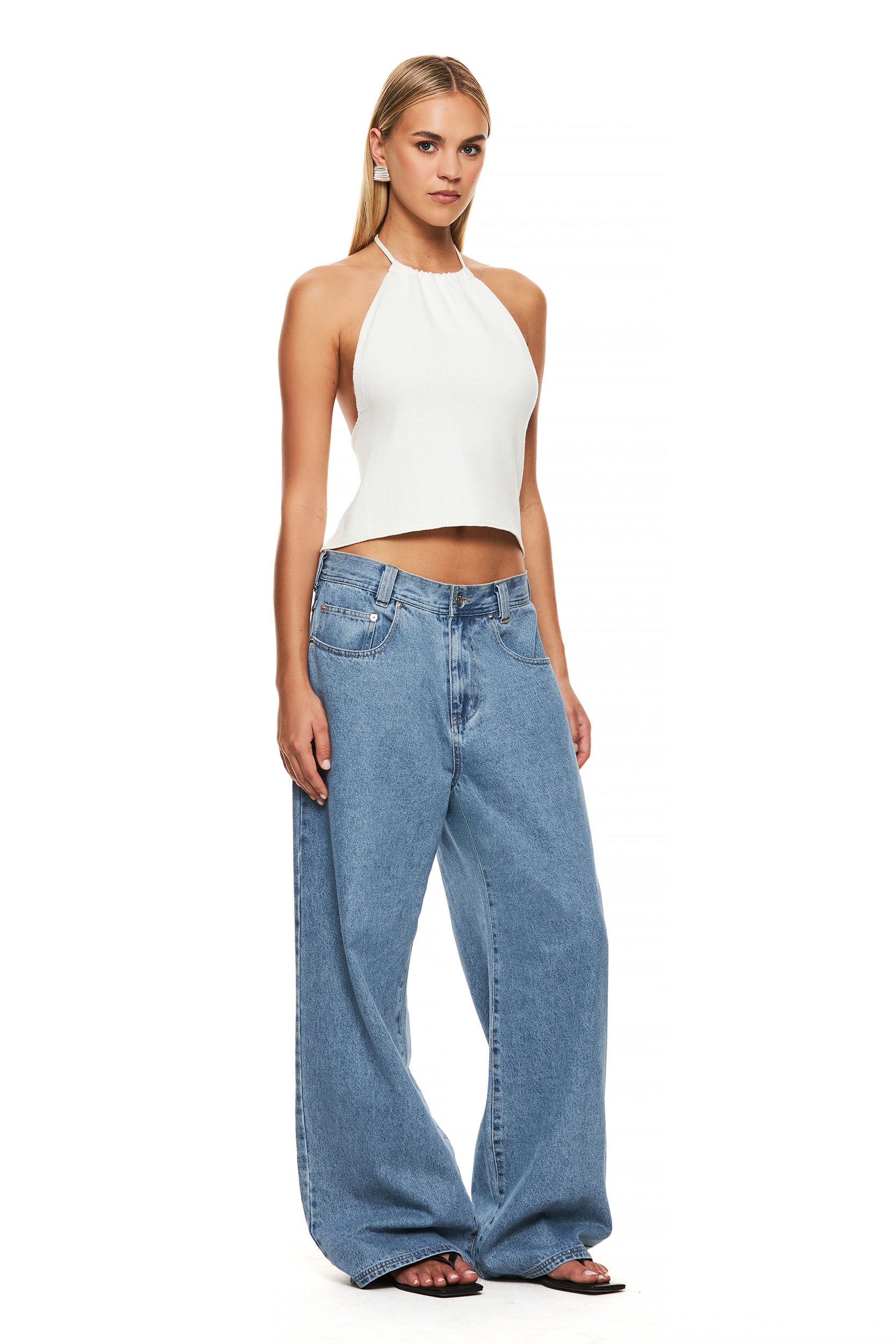 The Orna White Halter Top - Stylish Women's Summer Fashion for Beach, Party & Casual Wear