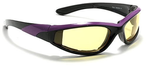 Black - Purple Frame W/ Yellow Lens
