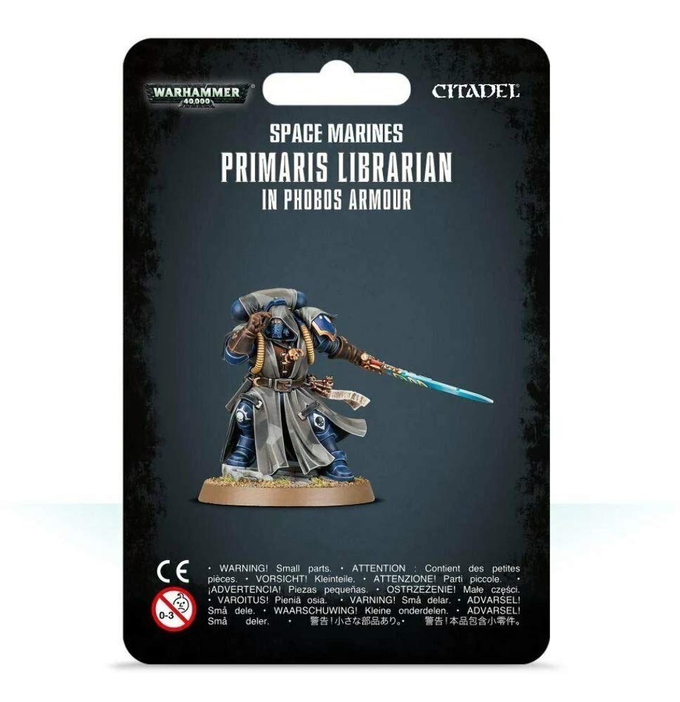 Warhammer 40K Primaris Librarian Phobos Armor - Space Marines Miniature for Tabletop Gaming