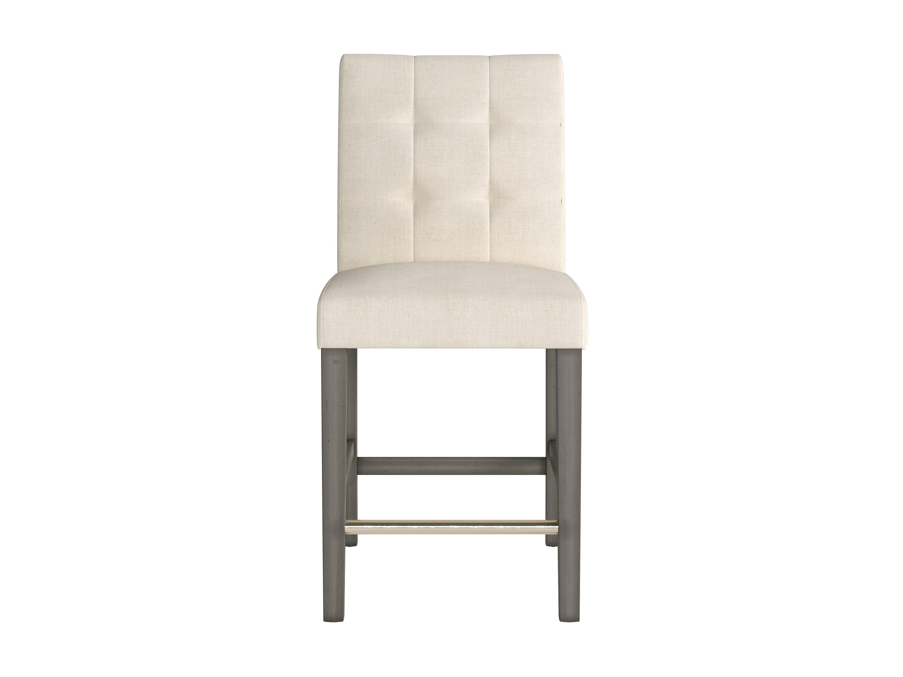 Beige Fabric Counter Height Stool - Adjustable 24