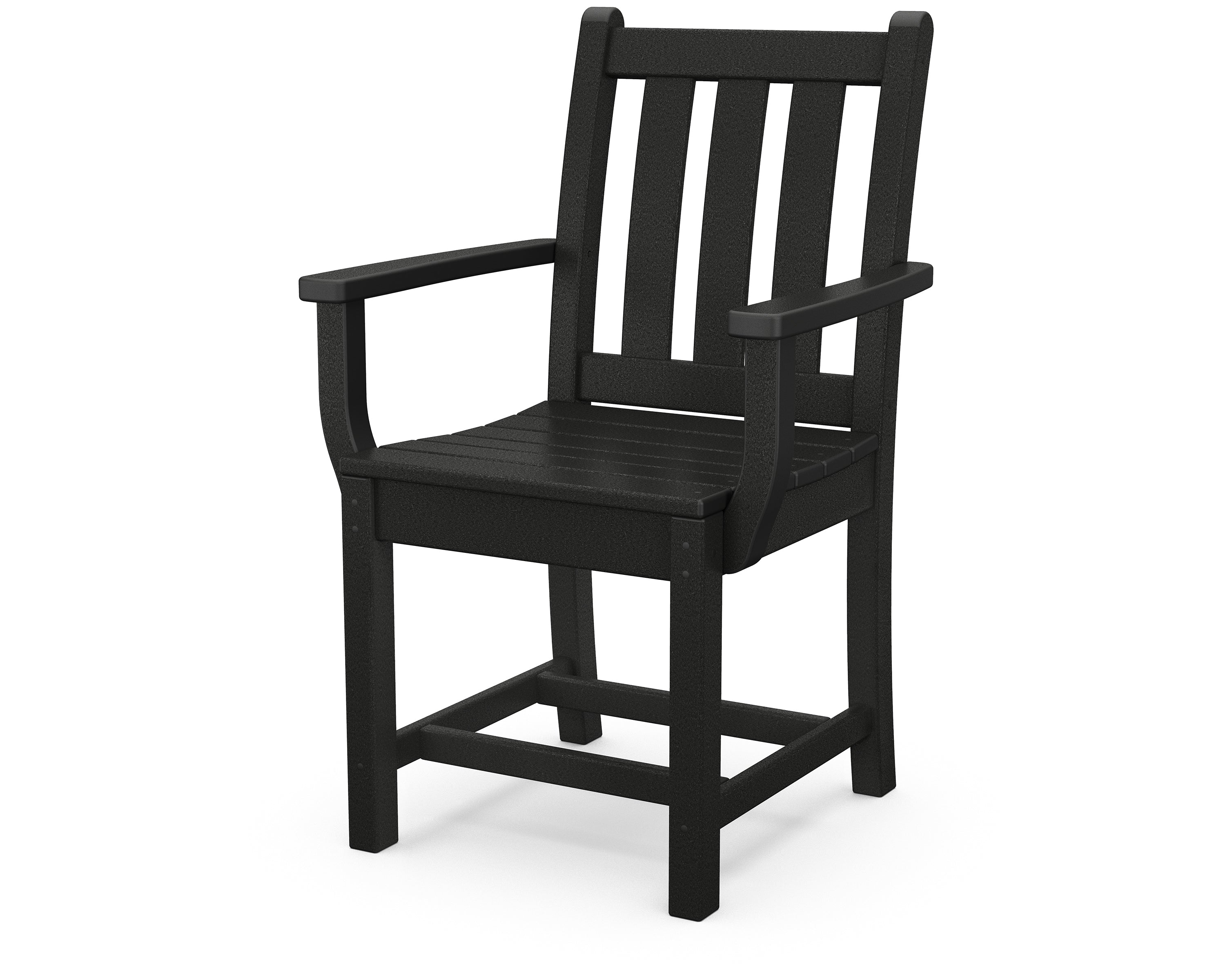 POLYWOOD Traditional Outdoor Garden Dining Arm Chair - Weather-Resistant & Durable for Patio, Deck, and Poolside Use