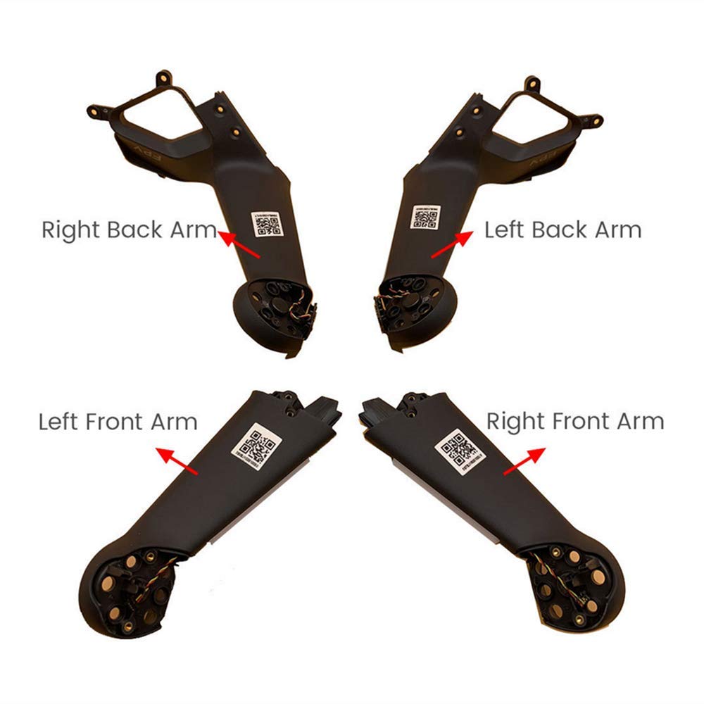 DJI FPV Combo Replacement Drone Arm - Front & Back Right FPV Spare Parts for Aerial Photography, Racing & Freestyle Flying