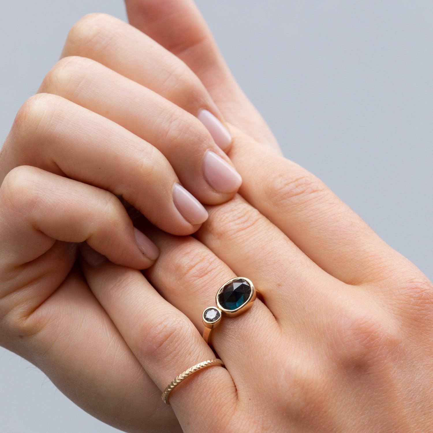Maria Sapphire Ring for Women - Elegant Blue Gemstone Jewelry for Engagement, Wedding & Special Occasions