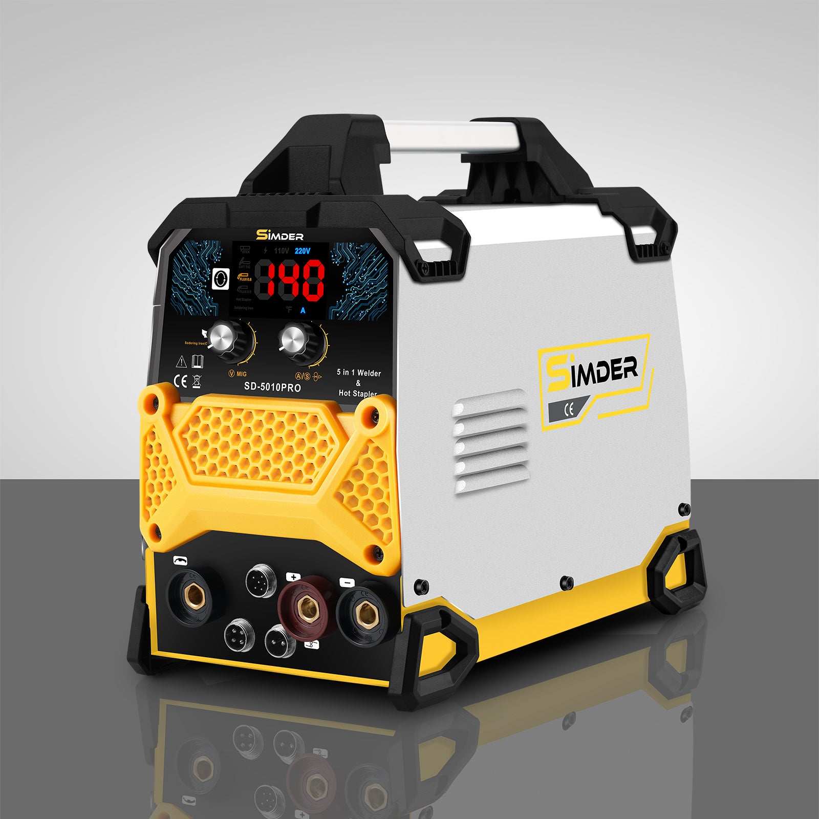 UK SSimder SD 5010 PRO 5-in-1 Multi-Function Welder - Hot Stapler & Soldering Iron Kit for DIY, Home Repairs & Metalworking Projects