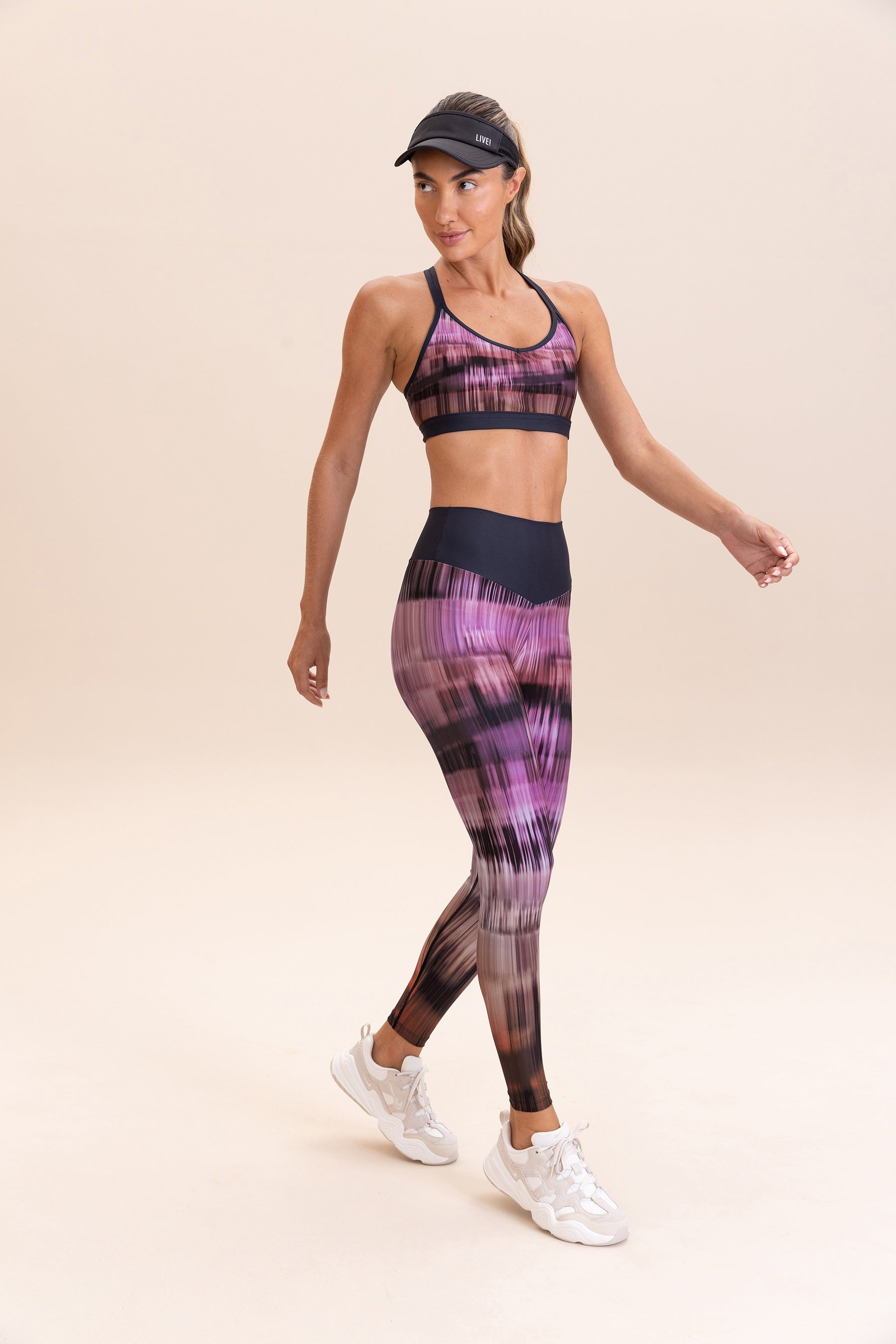 Cross Athletic Pro Blur Sports Bra - High Support Workout Bra for Running, Yoga & Gym - Moisture Wicking & Breathable Activewear for Women
