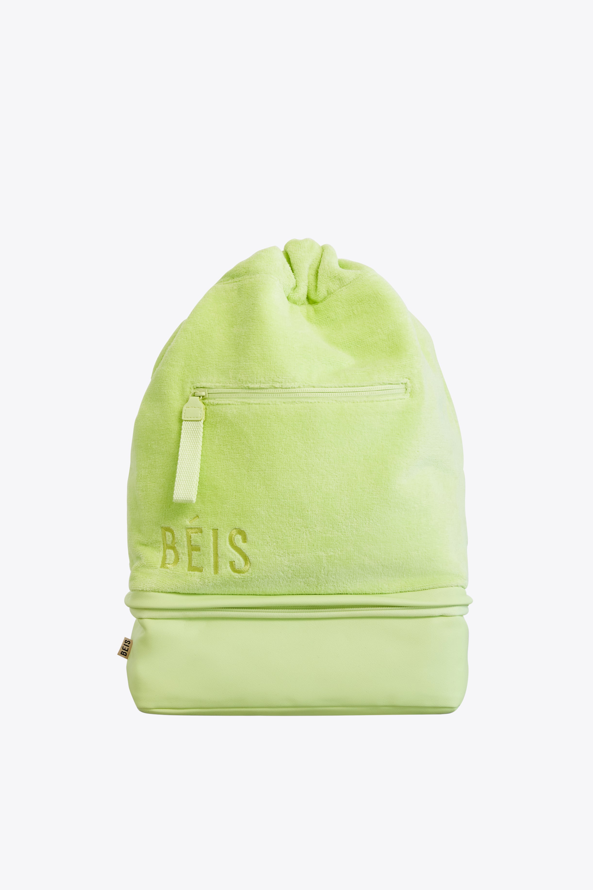 Premium Terry Backpack Cooler in Citron - Insulated Picnic Bag for Beach, Camping & Outdoor Adventures