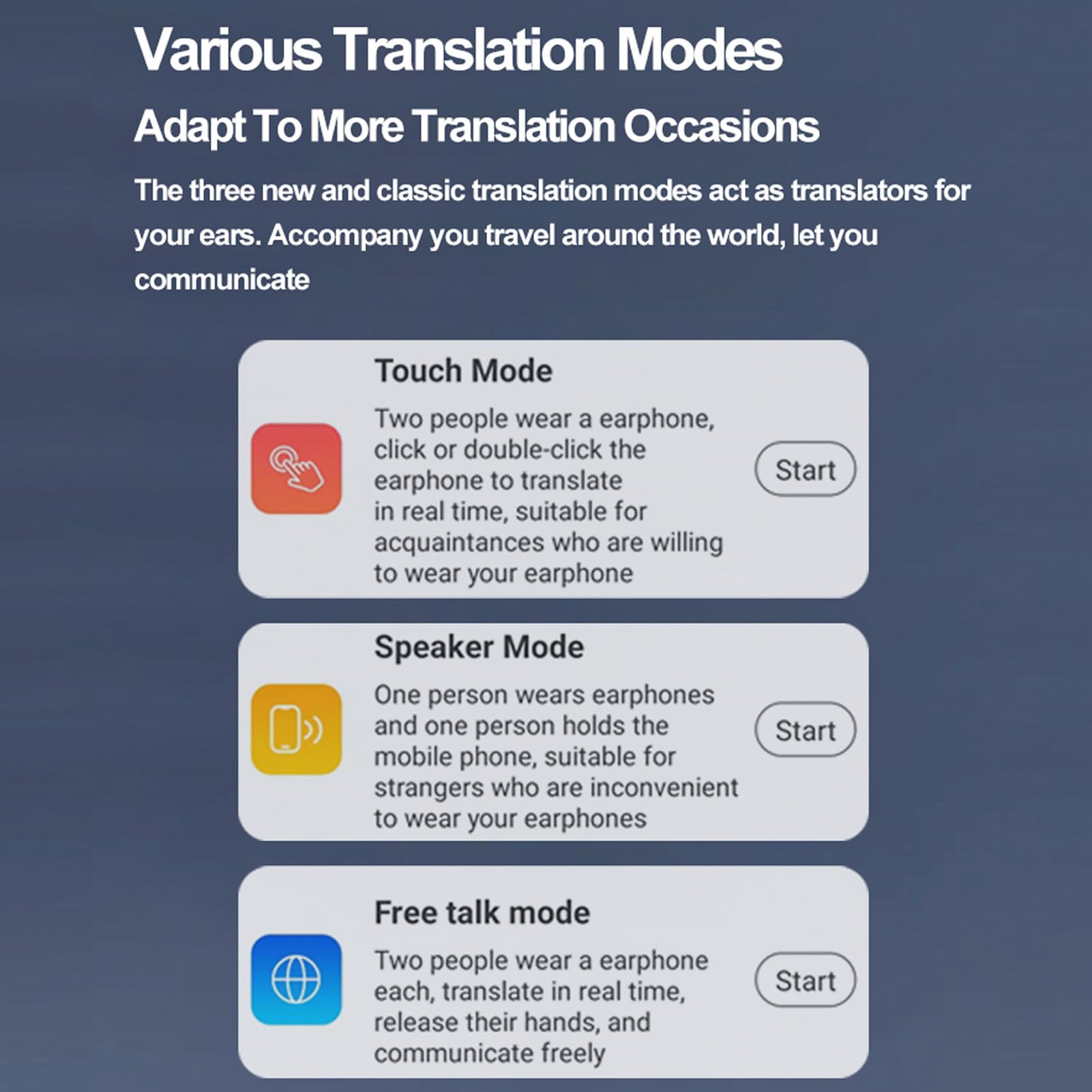 Wireless Bluetooth Language Translator Earbuds with Charging Case - 144 Languages (74 Languages & 70 Accents) Real-Time Voice Translation Headphones with App - Perfect for Travel, Business Meetings & Language Learning (Black)