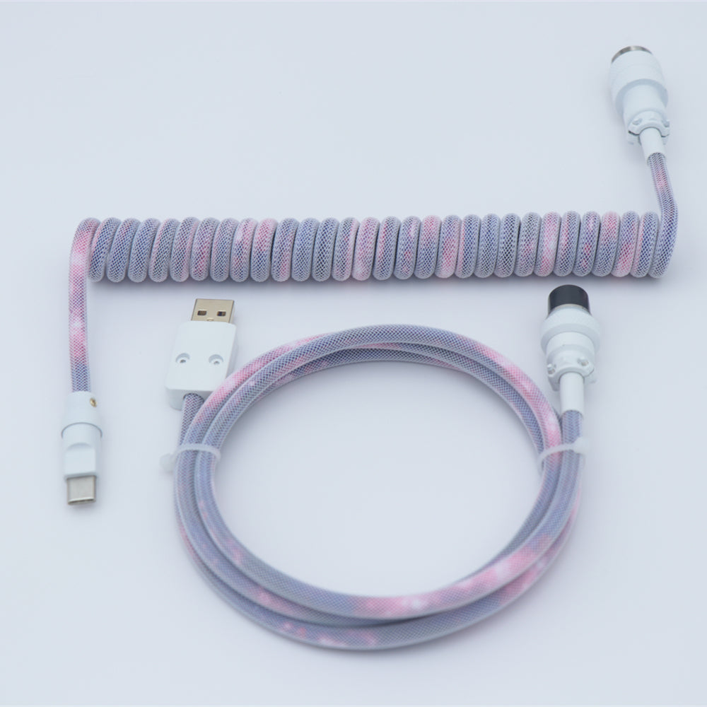 YUNZII Mystery Bundles - Handmade Pastel Aviator Coiled Cable for Keyboard & Gaming Accessories | Perfect for Mechanical Keyboards, PC Setup, and Gift Giving